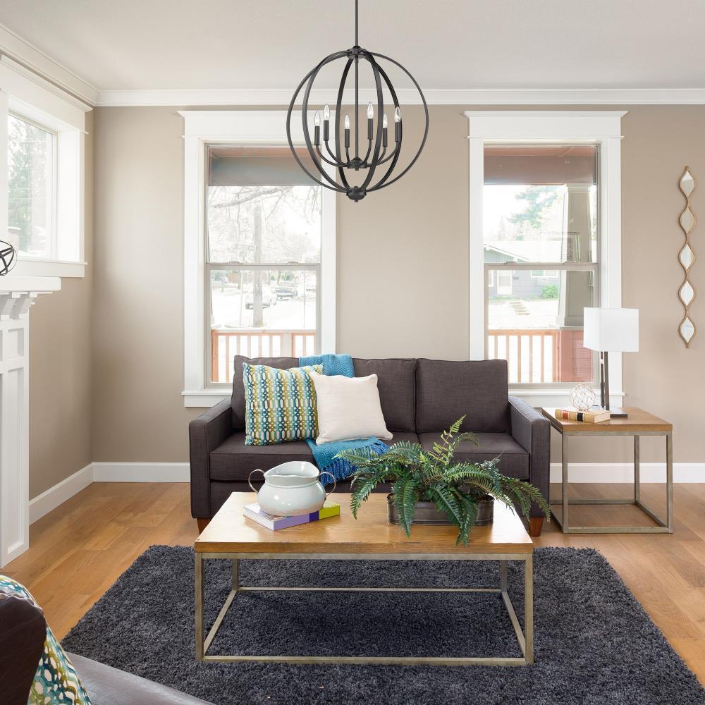 Colson 6 Light Chandelier in Matte Black