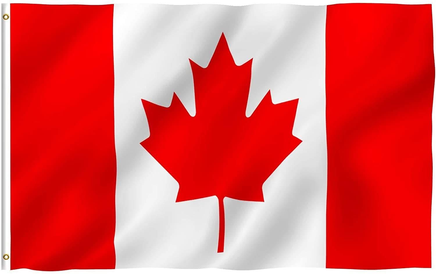 3x5 Foot Red and White Polyester Canada Flag