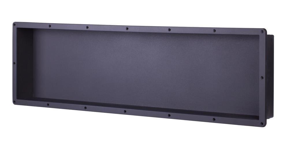 Black ABS Waterproof Recessed Shower Niche 14" x 50"