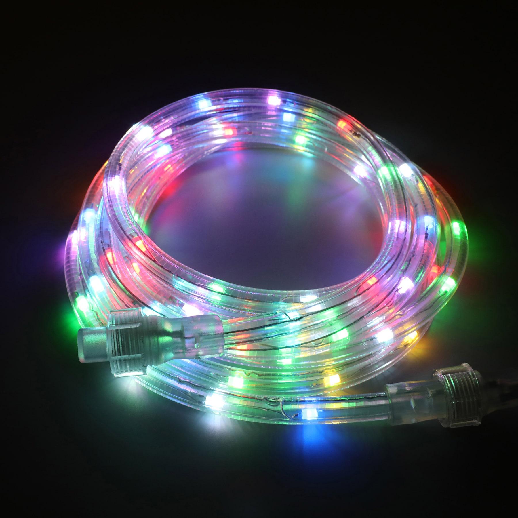 Pinegreen Lighting CL-TRL12RGB 12 ft. Plug-in LED RGB Color Changing Rope Light with Remote Control