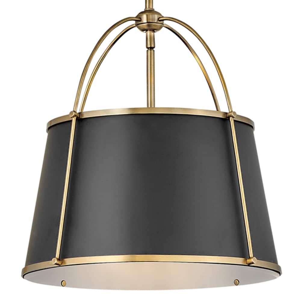 4894WS-Hinkley Lighting-Clarke - 12W 1 LED Large Pendant-16.25 Inches Tall and 16.25 Inches Wide-Warm Brass Finish