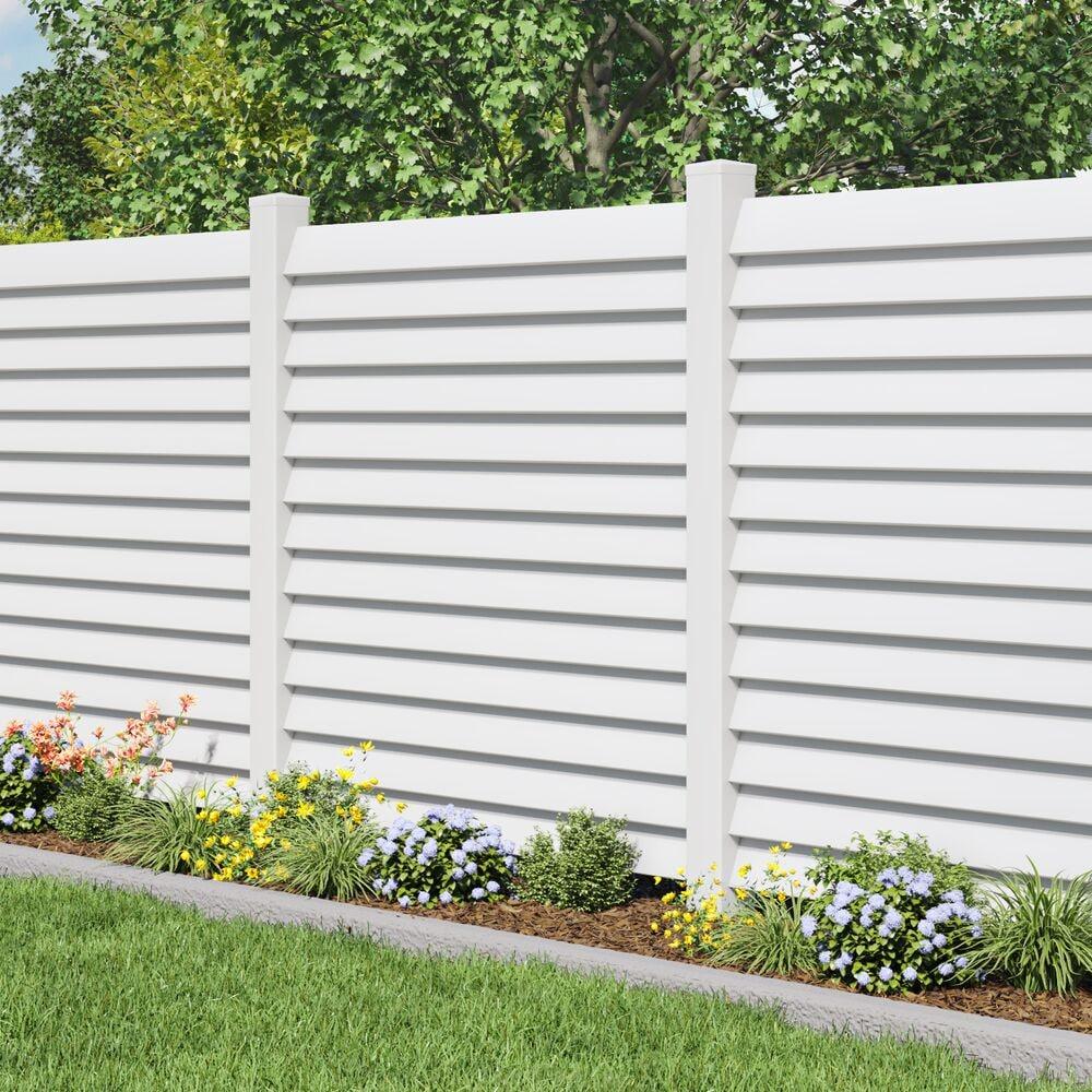 Barrette Outdoor Living Louvered Vinyl Gate