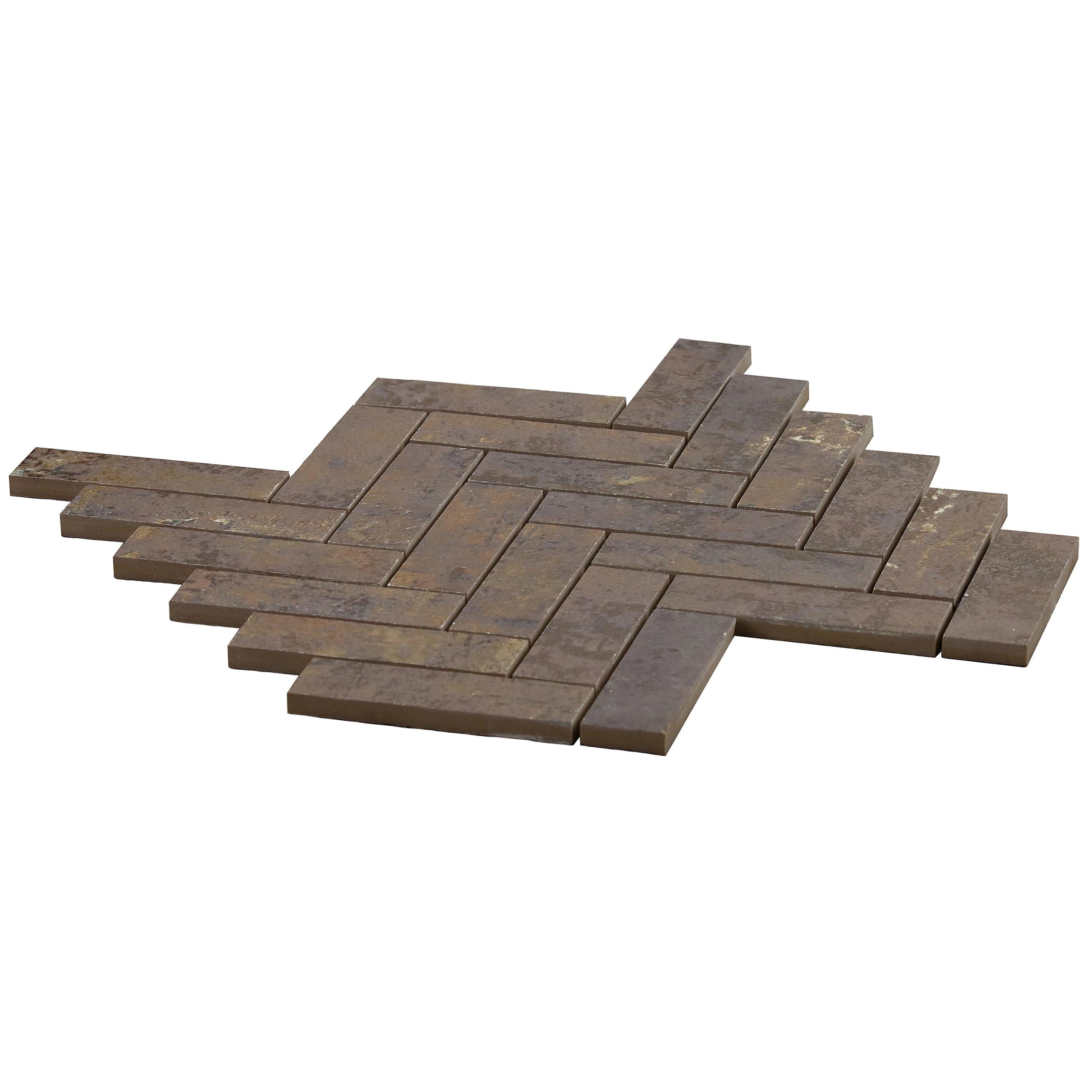 Bond Tile Ravina 10.03 in. x 10.62 in. Matte Porcelain Floor & Wall Herringbone Mosaic Tile (0.75 Sq.Ft. / Each)