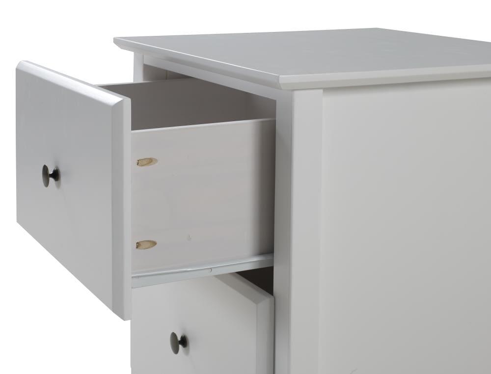 Camaflexi Shaker Style 2 Drawer Night Stand - White Finish