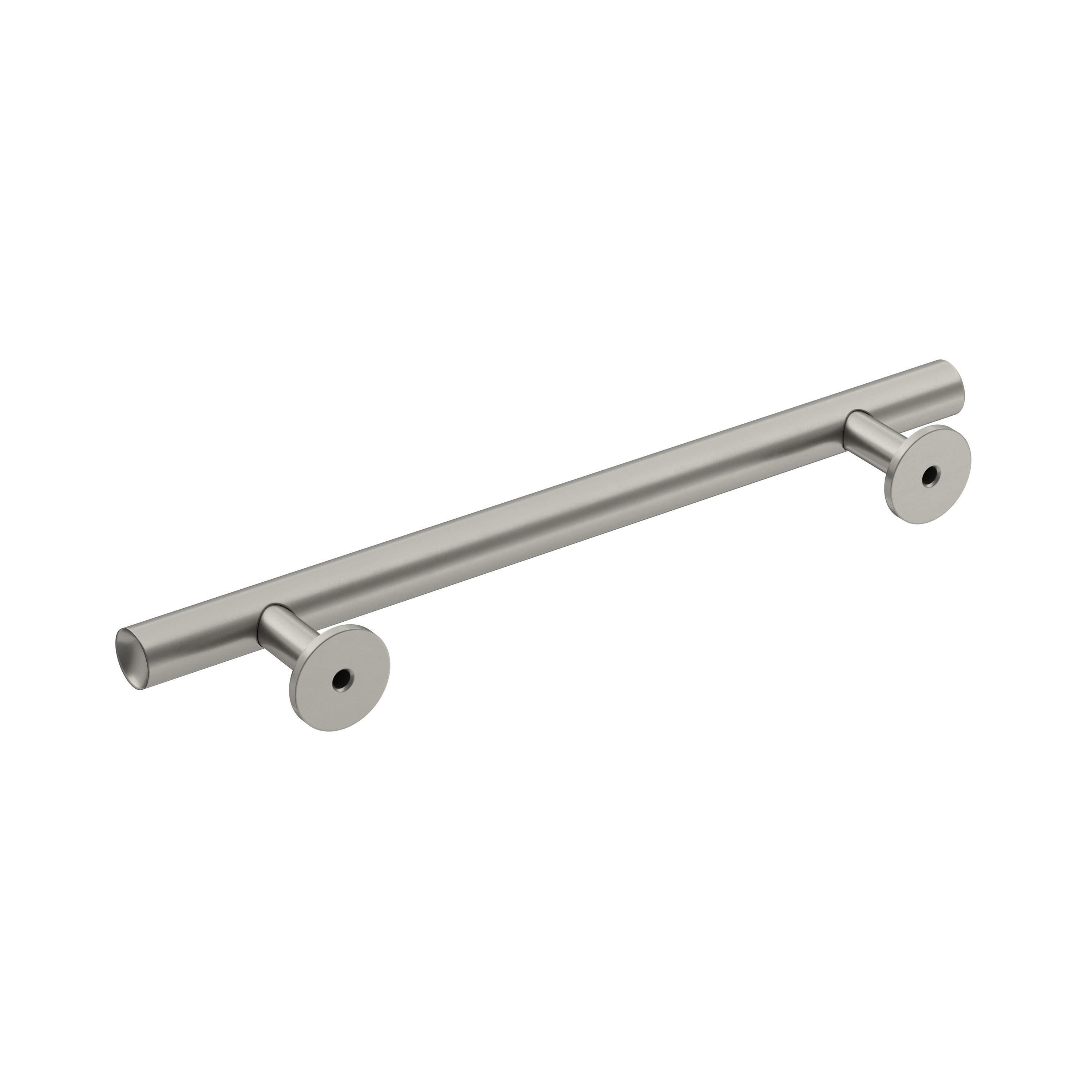 Amerock Radius 5-1/16 inch (128mm) Center-to-Center Satin Nickel Cabinet Pull