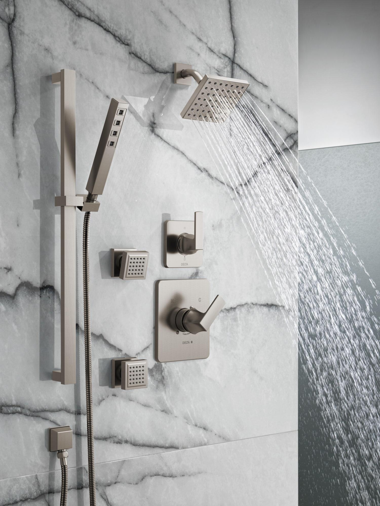 Velum Single-Function Shower Faucet Set, Valve Trim Kit, Shower Head and Handle Set