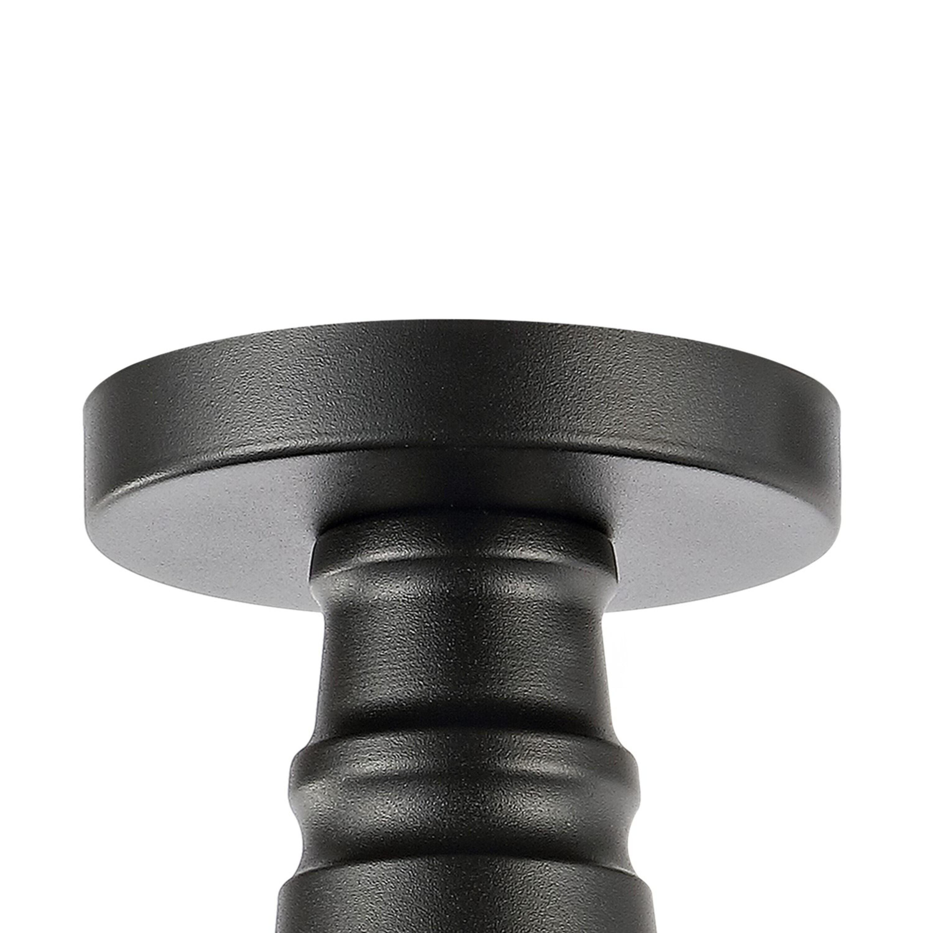 Gray and White Glass Industrial Semi Flush Mount Light