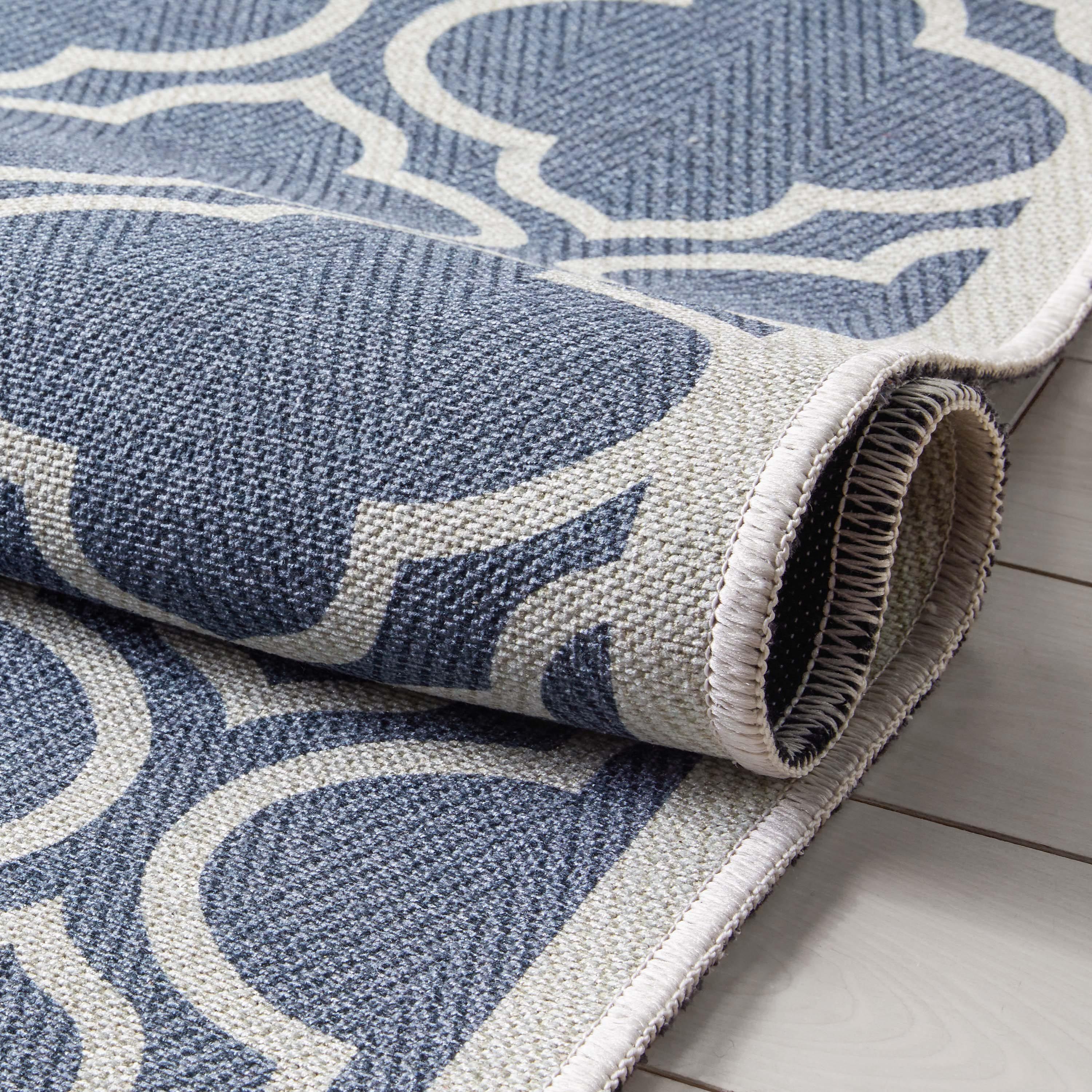 Well Woven Apollo Lattice Modern Moroccan Charcoal Grey 7'7" x 9'10" Machine Washable Area Rug