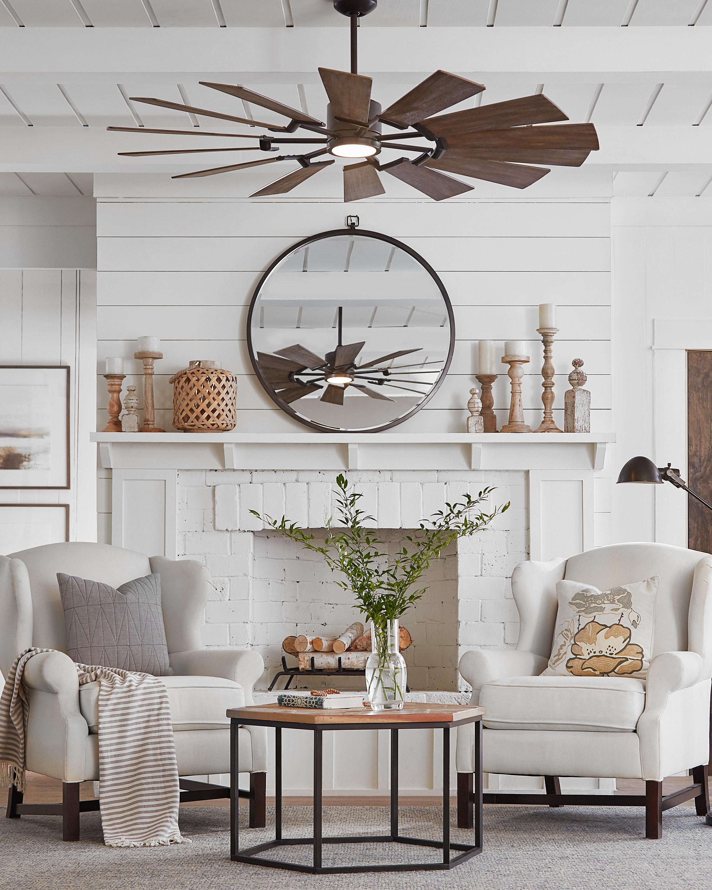 Monte Carlo Prairie Prairie 62" 14 Blade Indoor / Outdoor Dc Ceiling Fan - Grey
