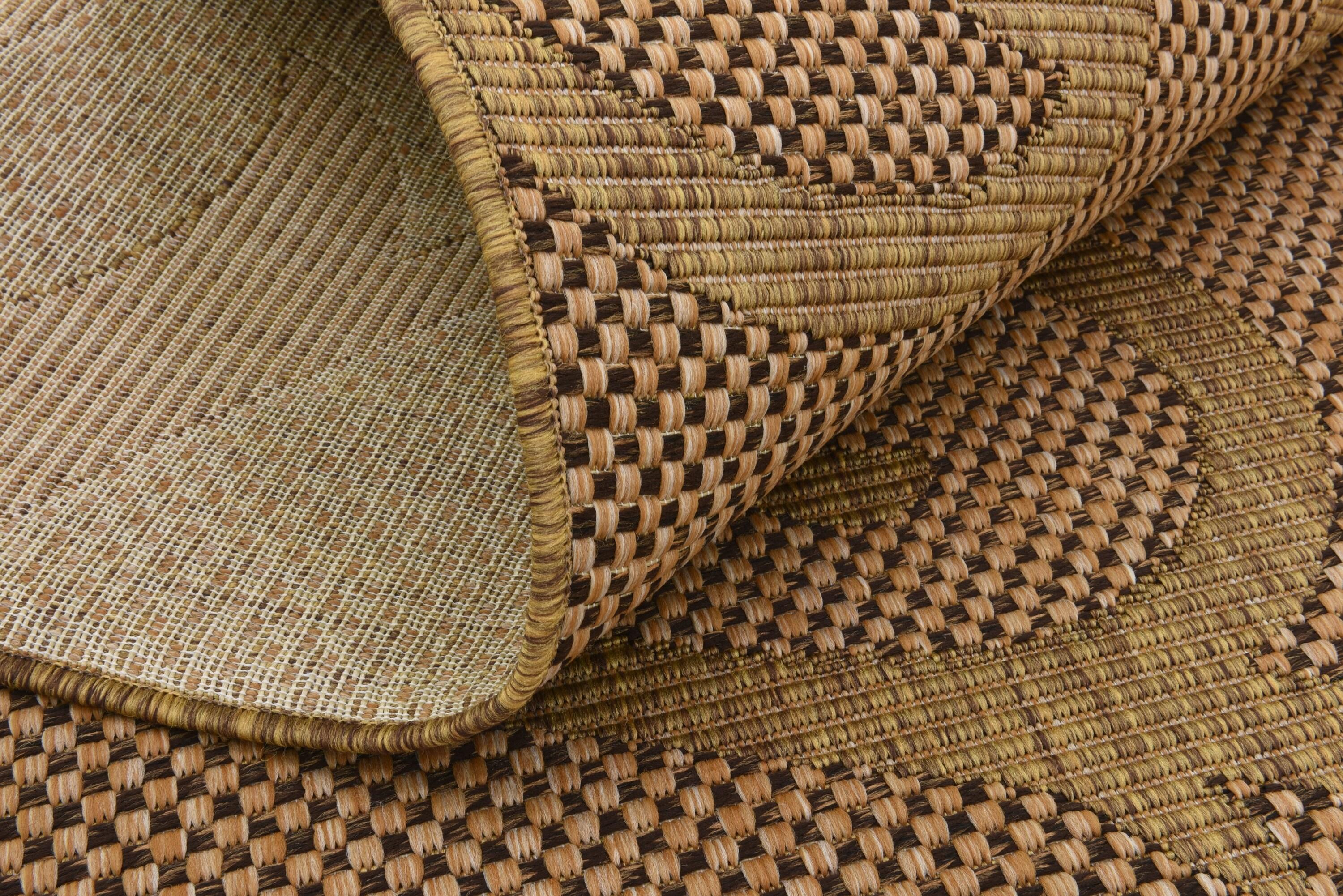 Unique Loom 9' 0 x 12' 2 Light Brown Outdoor Botanical Vine Area Rug