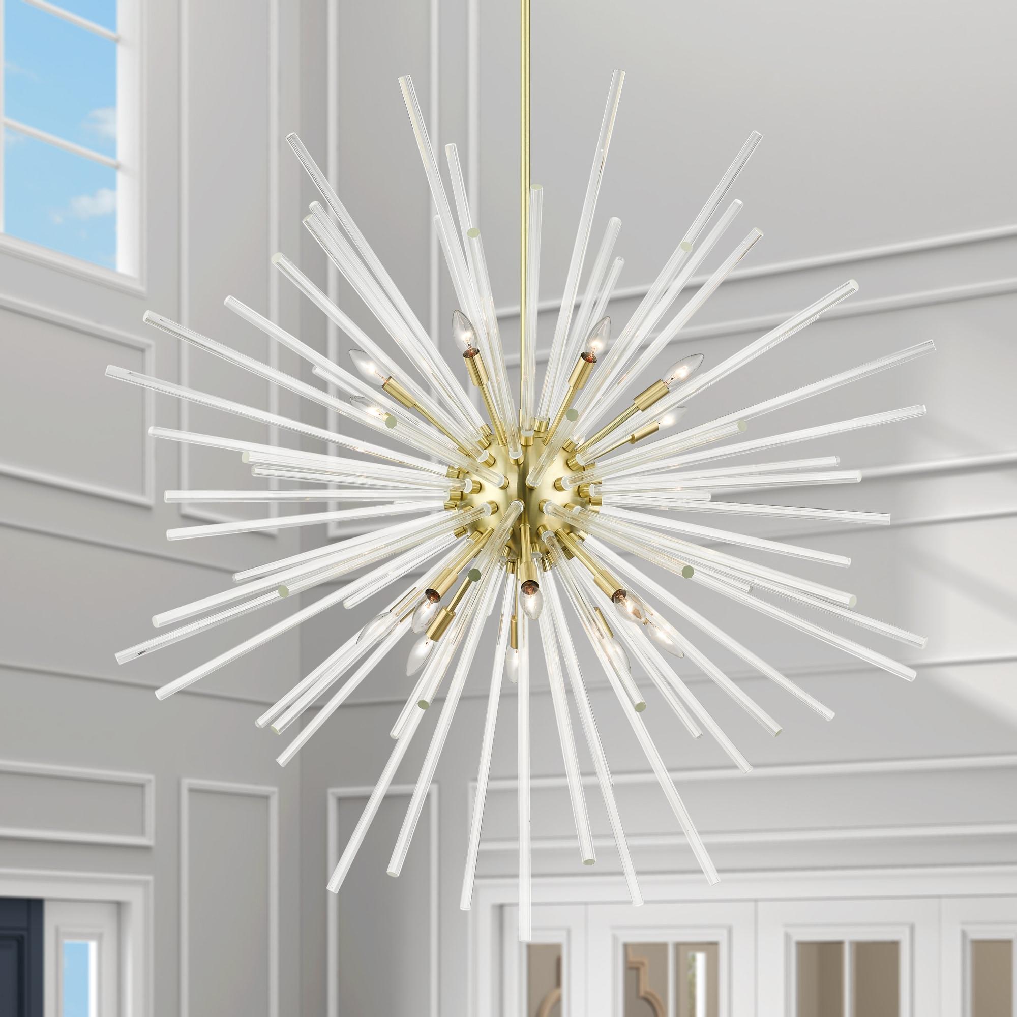 Livex Lighting Utopia 16 - Light Chandelier in  Satin Brass