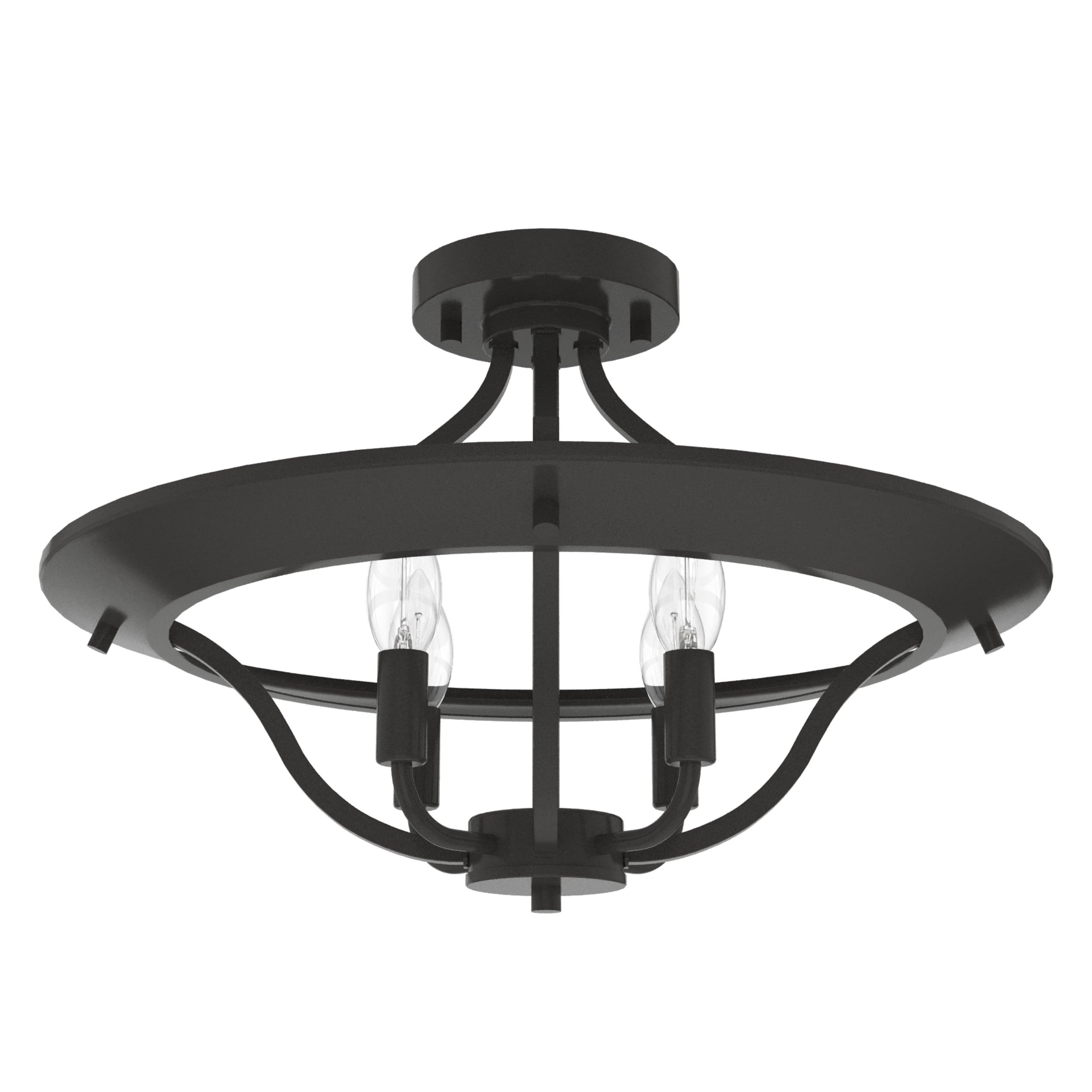 Hunter Fan Perch Point 4 Light Semi Flush Mount
