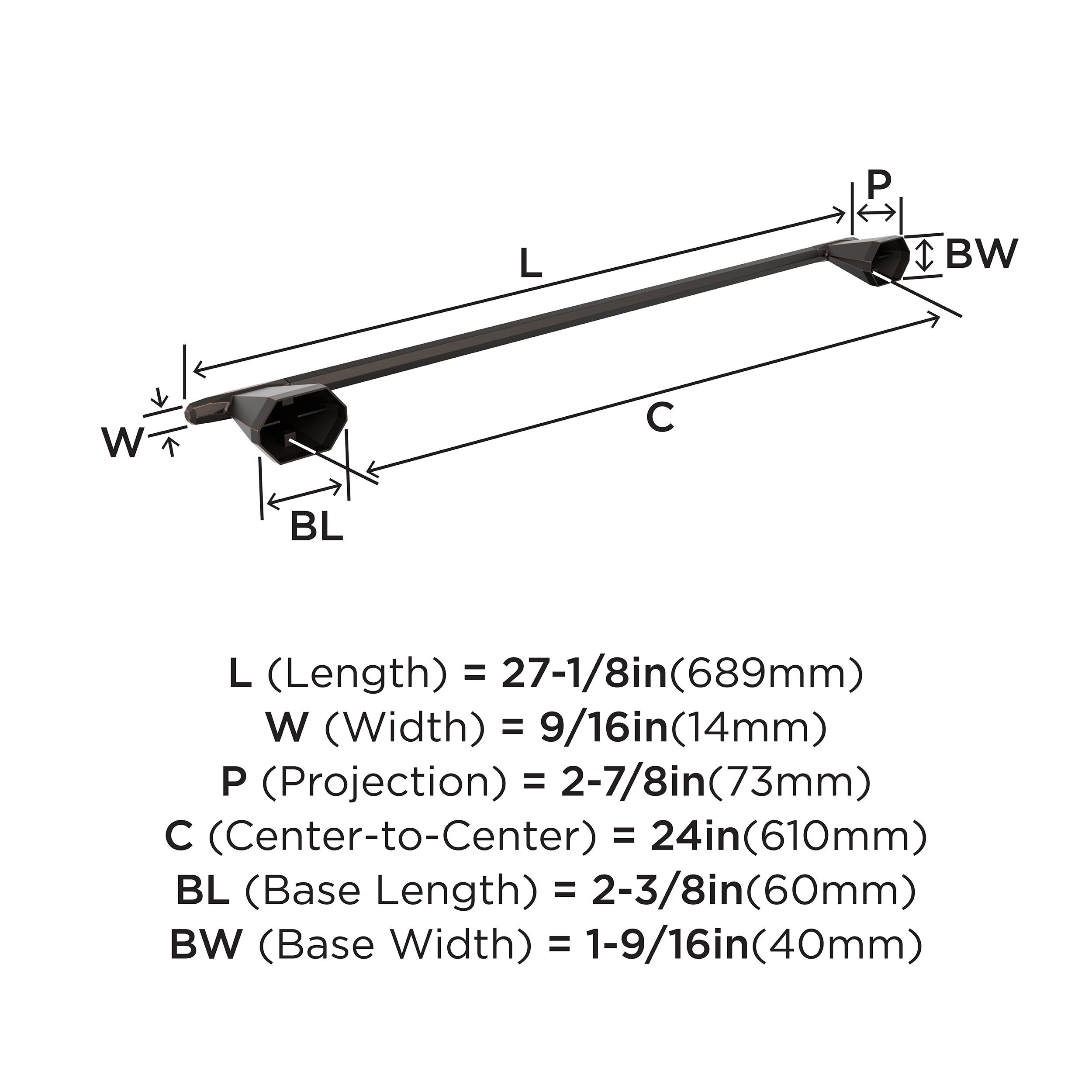 St. Vincent 27.12" Wall Mounted Towel Bar