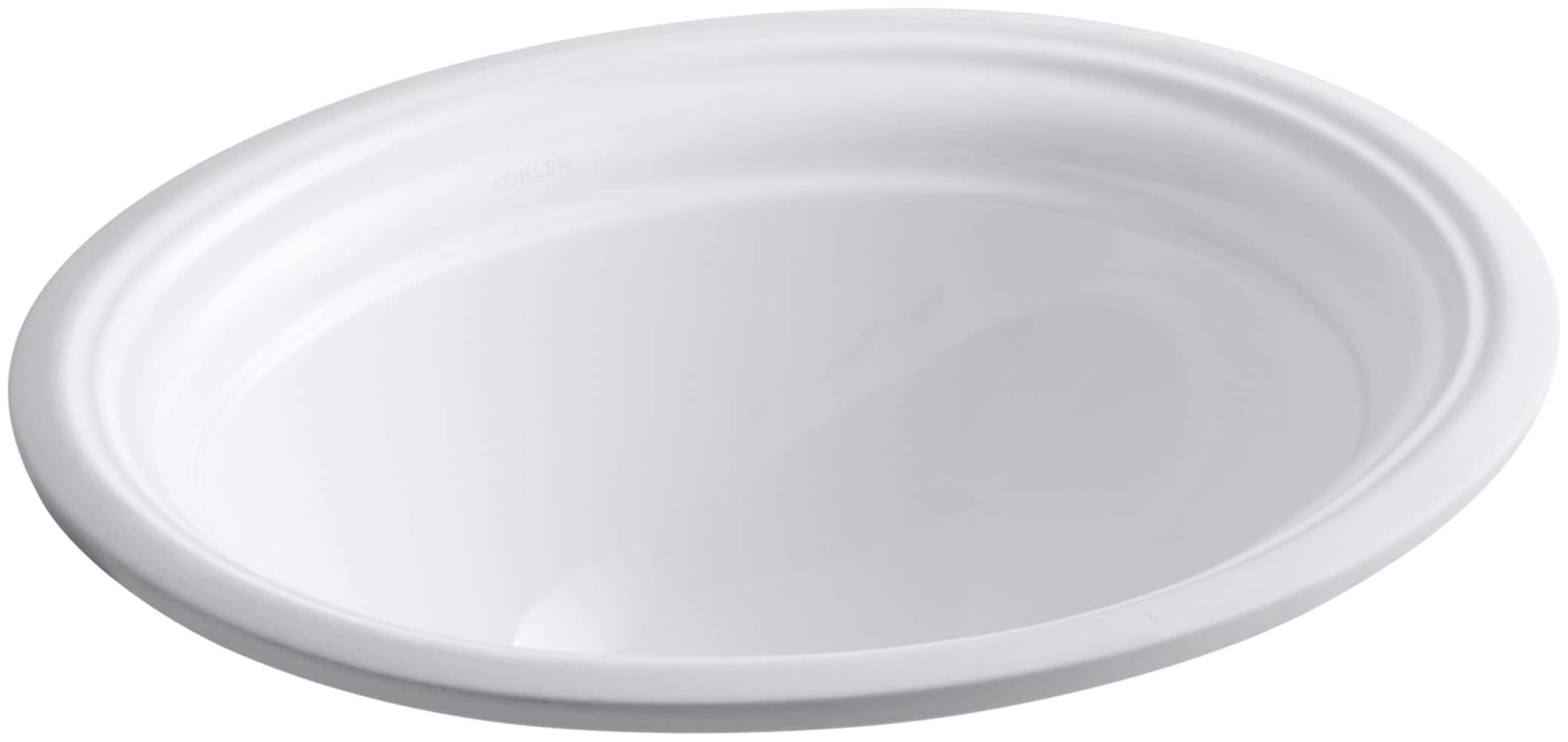 Devonshire Ceramic Oval Undermount Bathroom Sink with Overflow