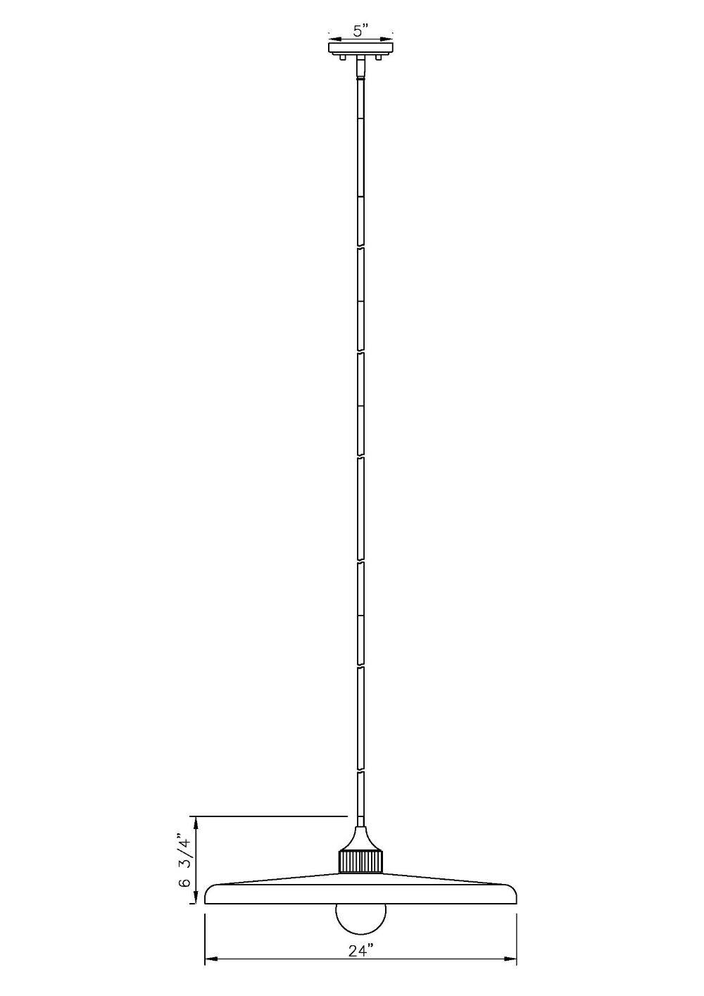 Z-Lite Paloma 1 - Light Pendant in  Brushed Nickel