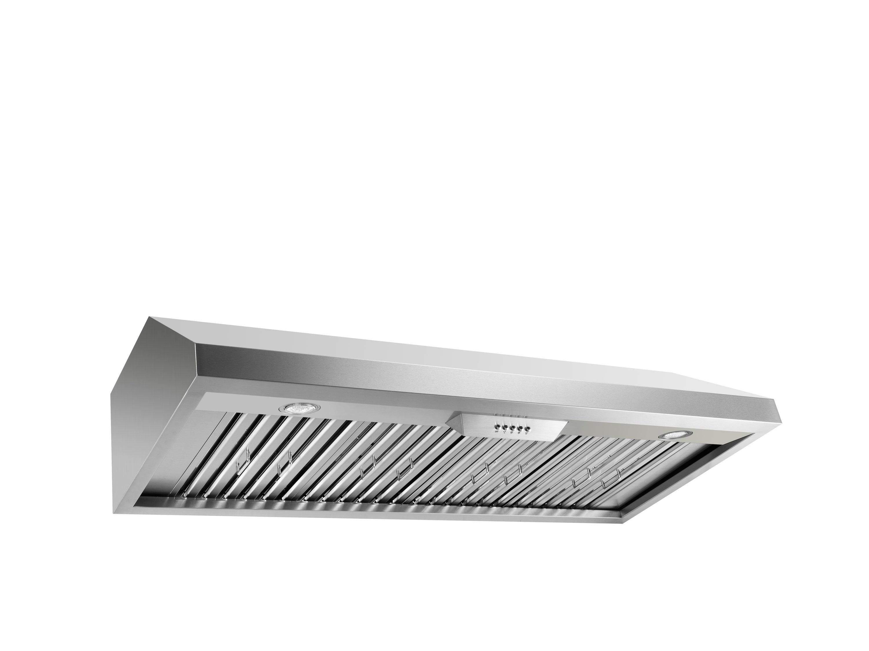 NXR Professional Ranges 36" Stainless Steel 800 CFM Under Cabinet Range Hood with Baffle Filter