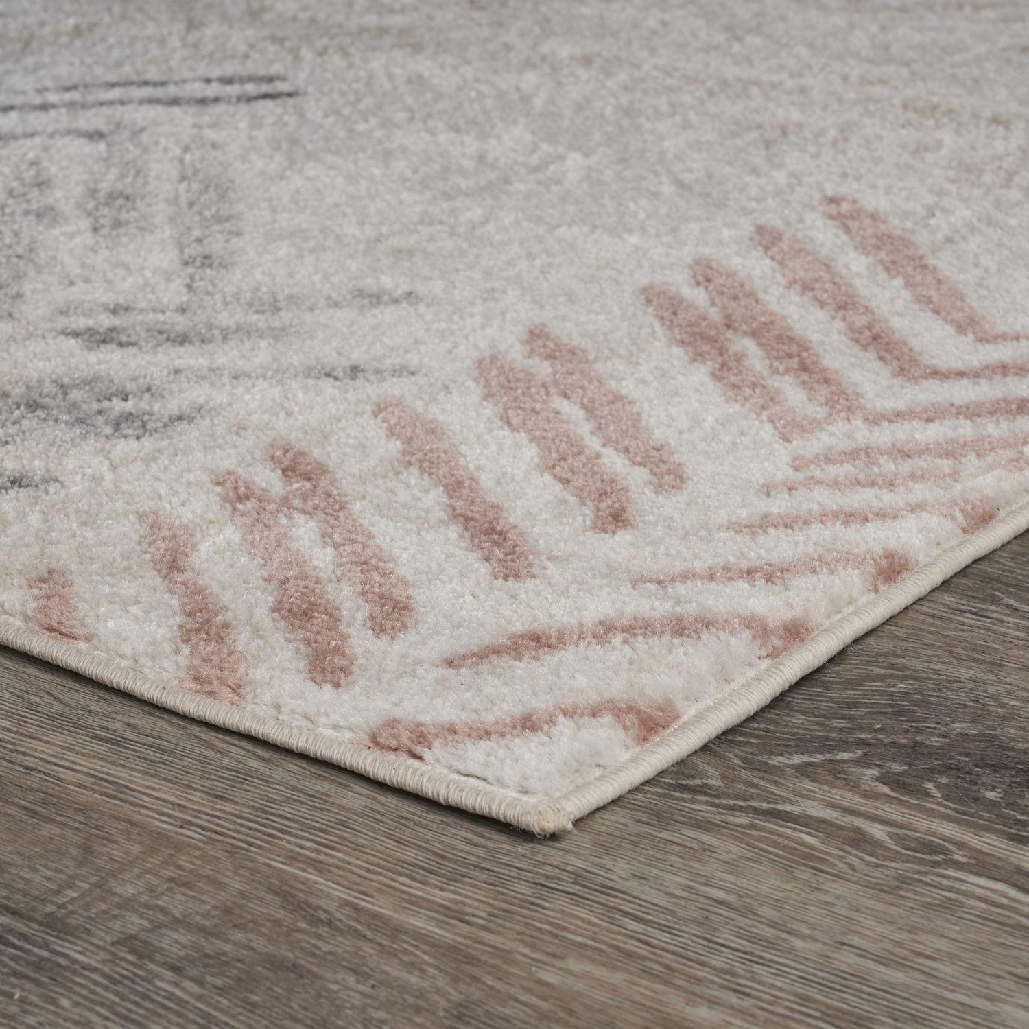 Ox Bay Arrows Distressed 5x8 Multi-color Chevron Herringbone Area Rug