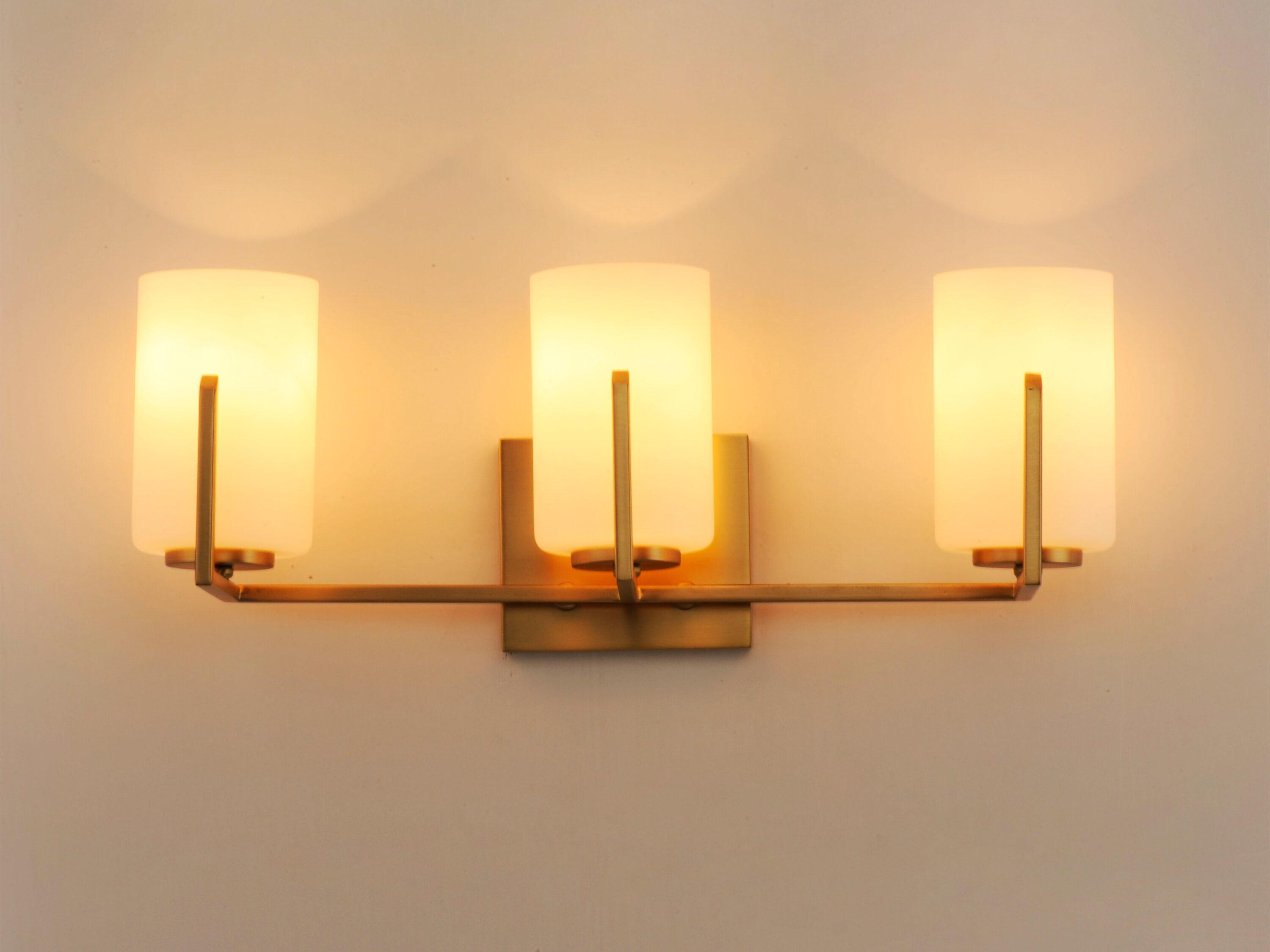 21283SWSBR-Maxim Lighting-Dart 3 Light Bath Vanity Approved for Damp Locations-Satin Brass Finish