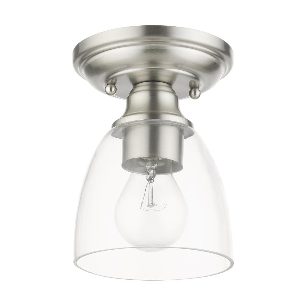 Livex Lighting Montgomery 1 - Light Flush Mount in  Brushed Nickel