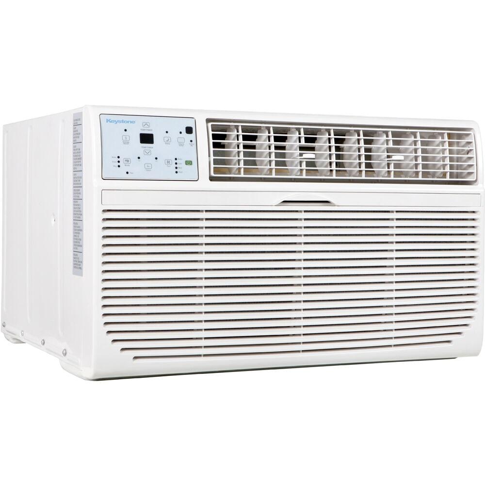 Keystone Keystone 10,000 BTU Wall Mounted Air Conditioner with Supplemental Heat and Dehumidifier Remote Control for Rooms up to 450 Sq.Ft., Quiet, High Efficiency AC