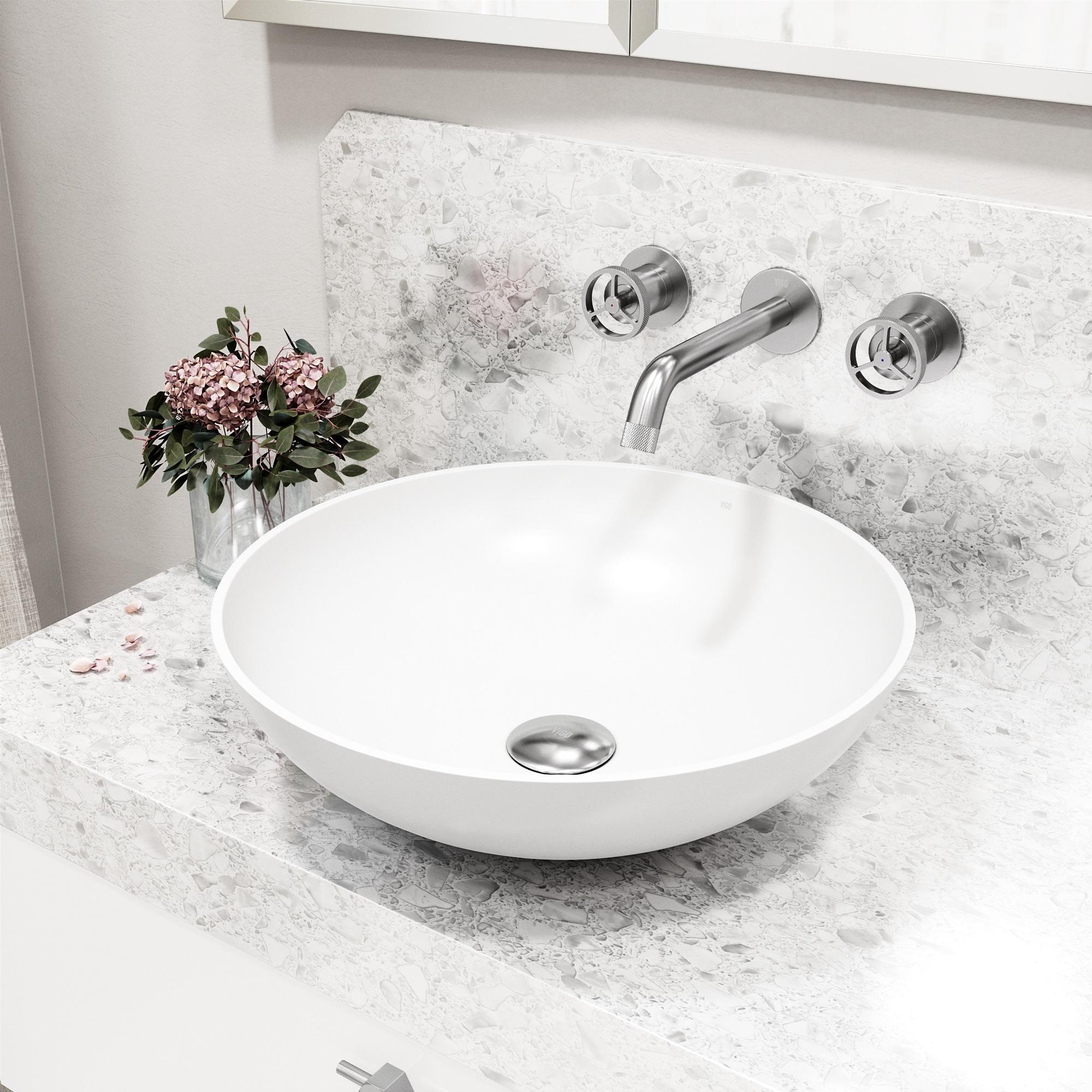 Cass 10" W Two Handle WaterSense Wall Mount Bathroom Faucet
