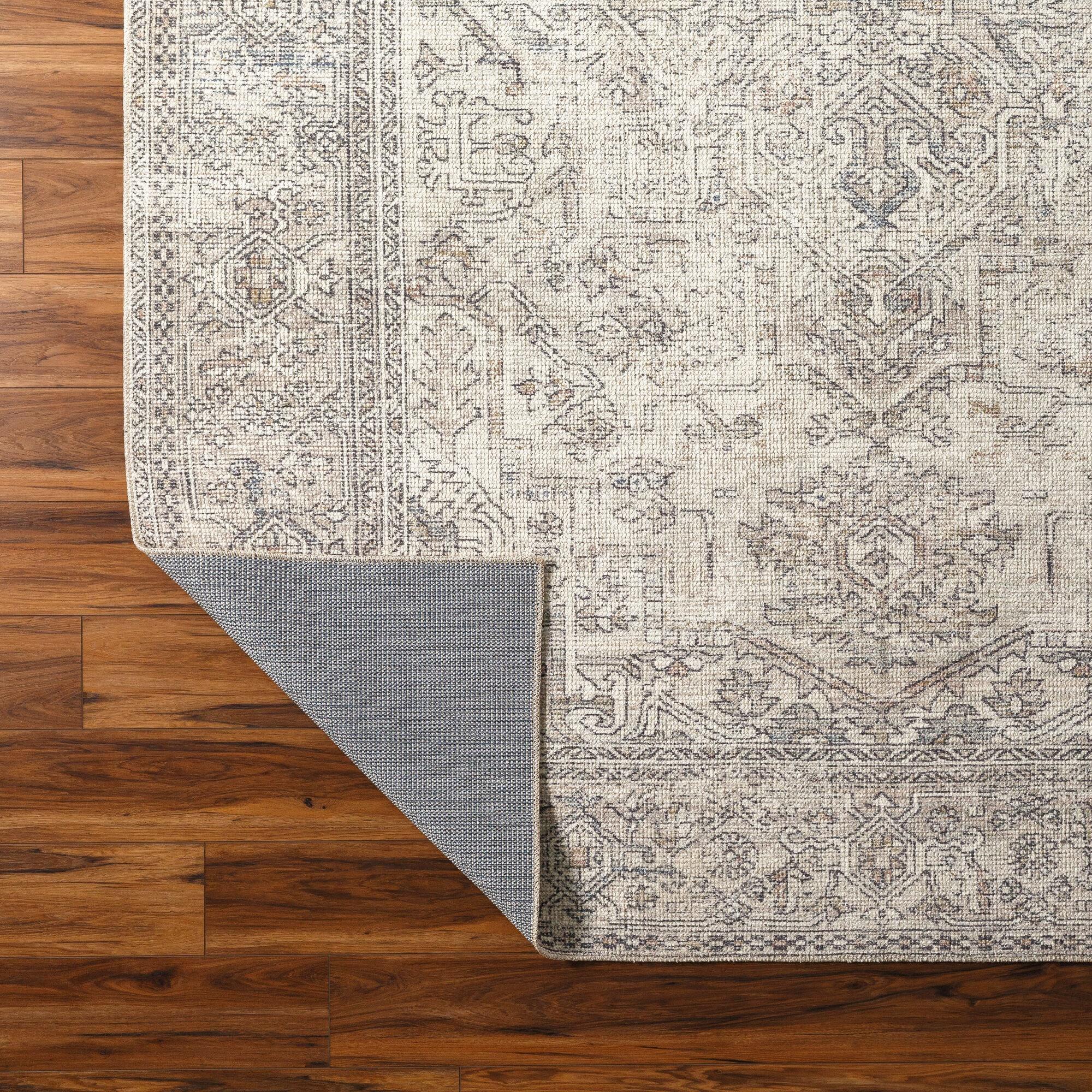 Becki Owens x Livabliss Vintage Traditional Oriental Boho Navy Cream Area Rug