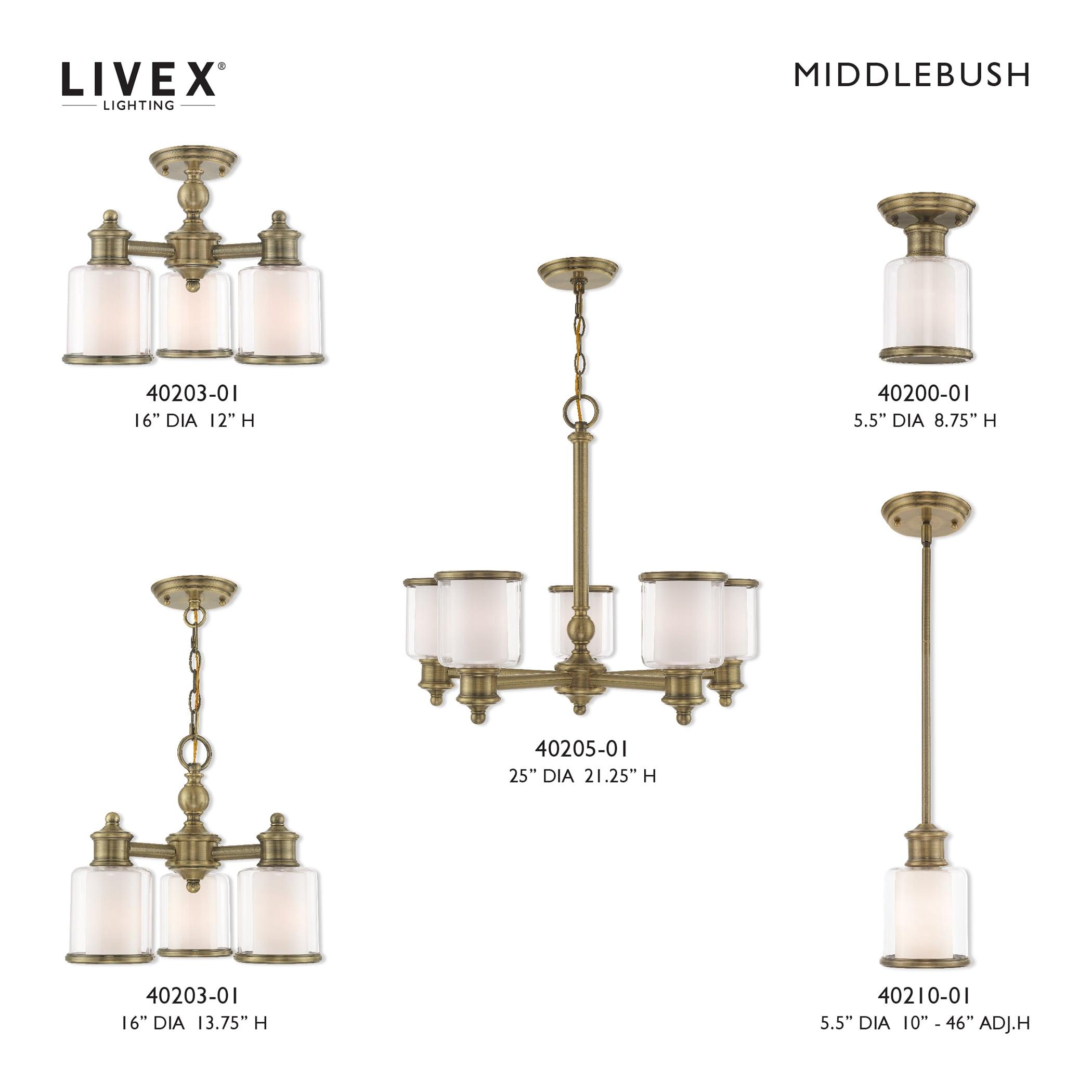 Livex Lighting - Middlebush - 5 Light Chandelier in Traditional Style - 25