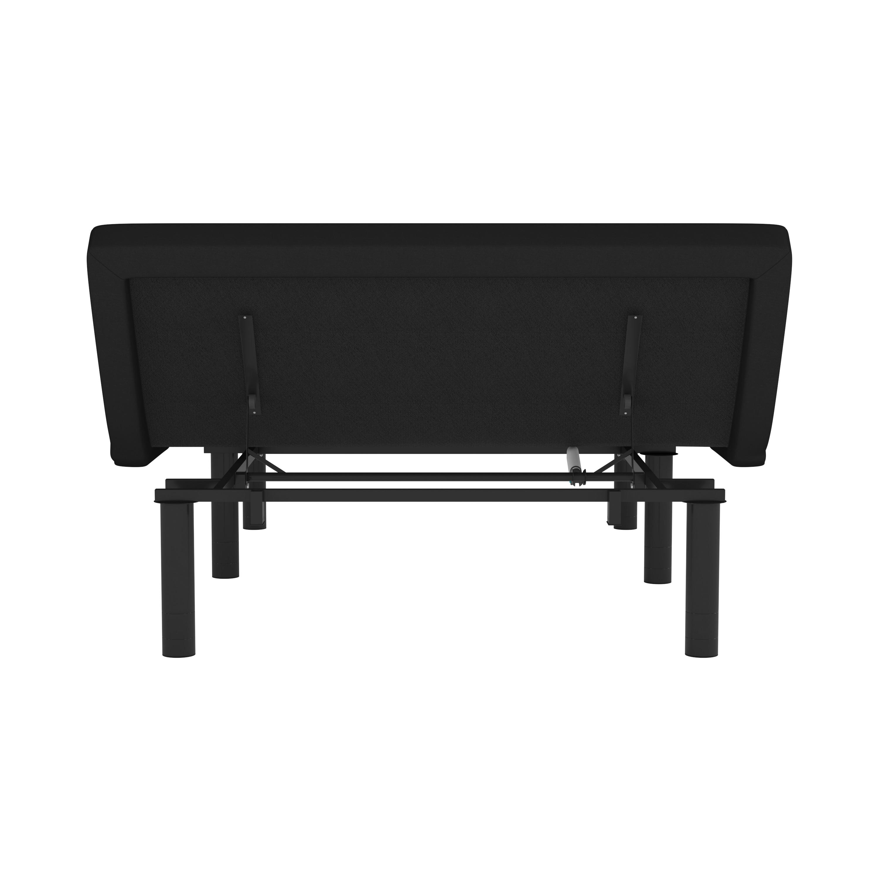 Flash Furniture Selene Motorized Adjustable Bed Frame, Black, Full