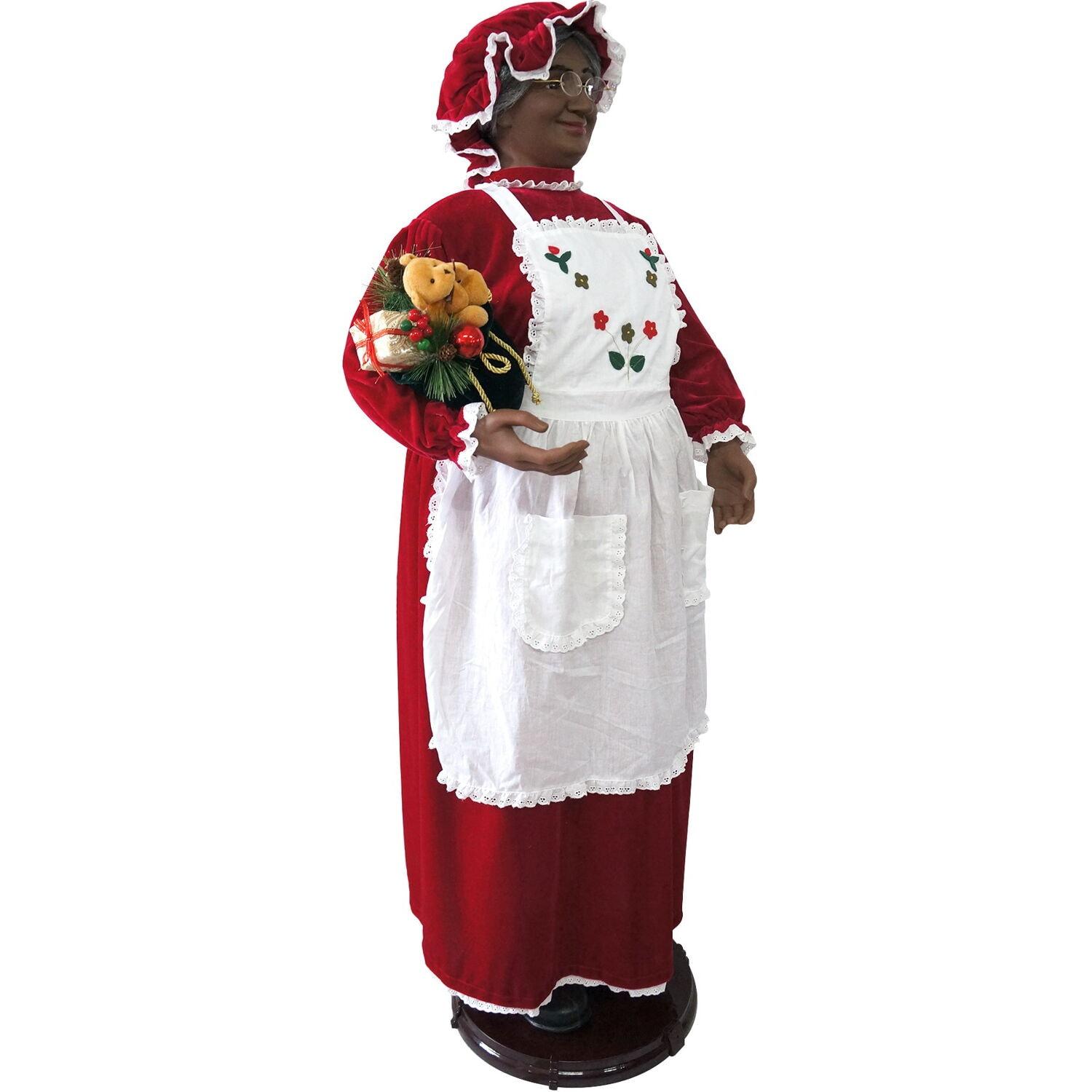 Fraser Hill Farm 58-in. Dancing African American Mrs. Claus Animatronic