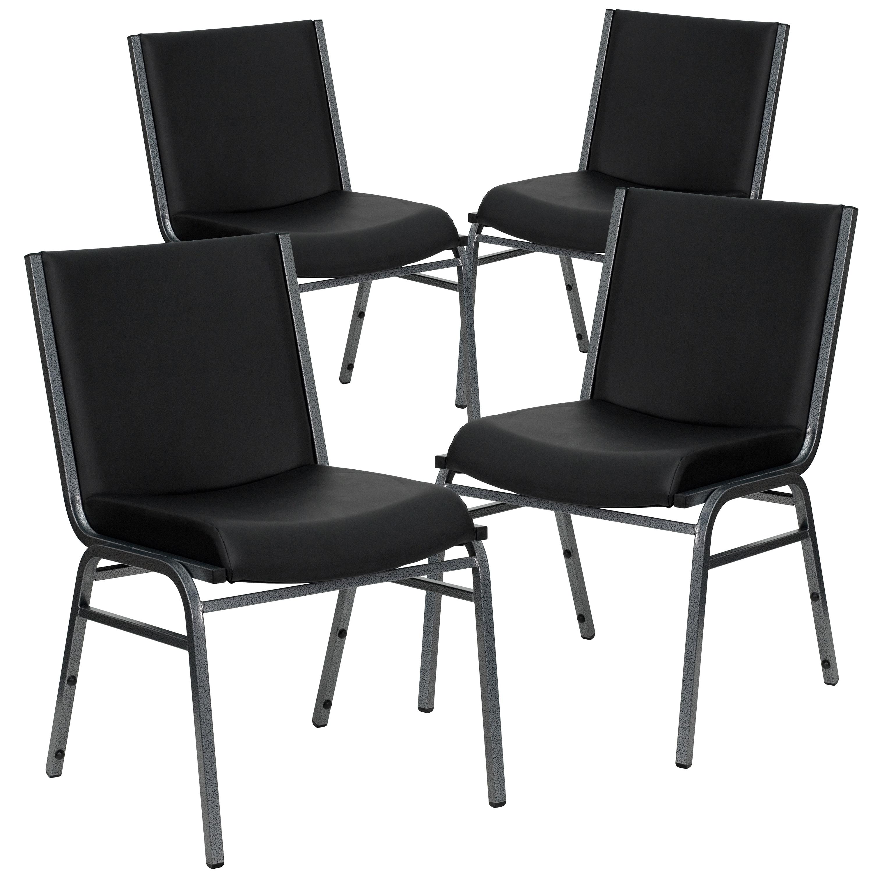 Flash Furniture Gunther Heavy Duty Stack Chair (Set of 4)
