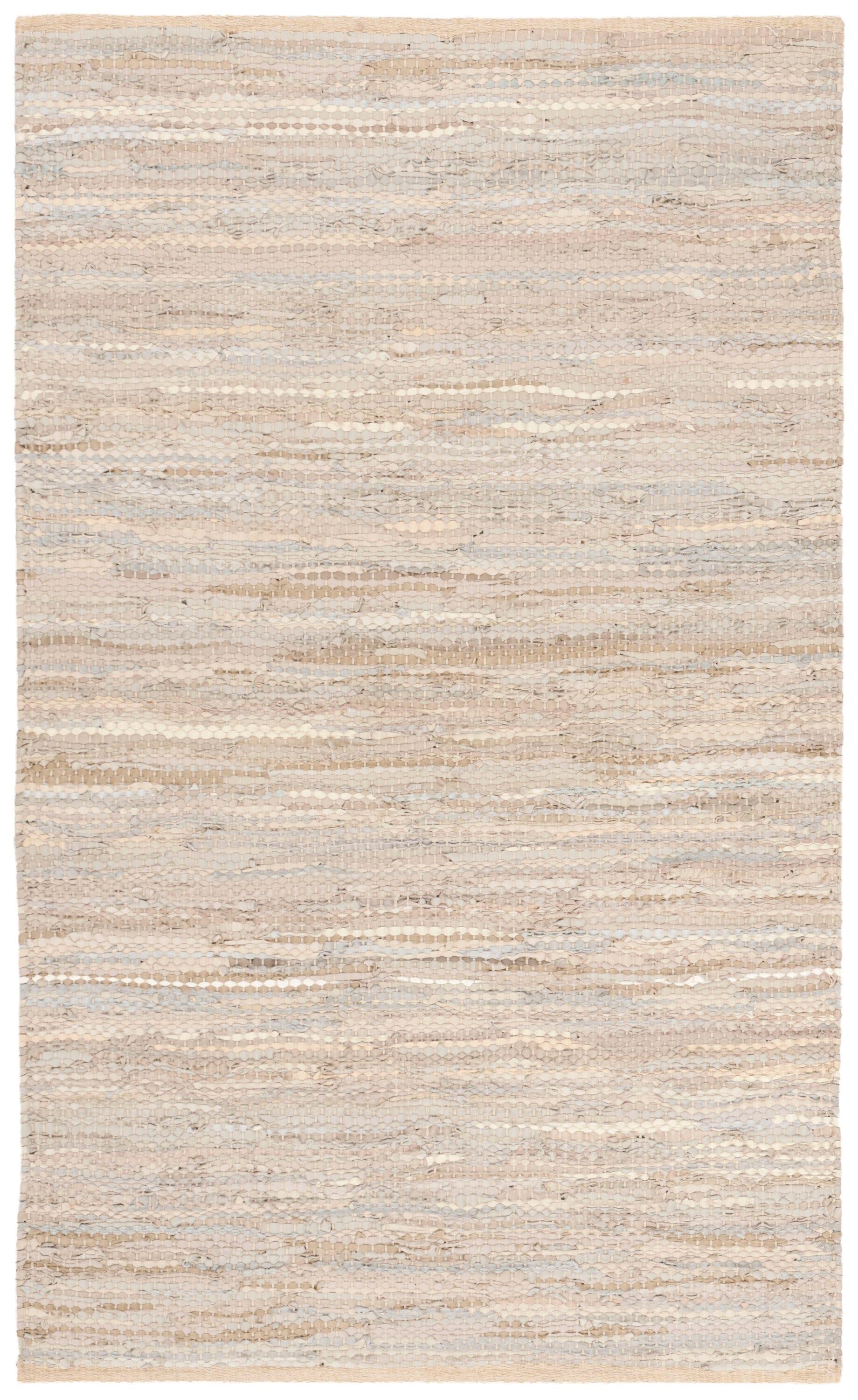 Vintage Leather VTL105 Hand Woven Area Rug - Beige - 4'x6' - Safavieh.