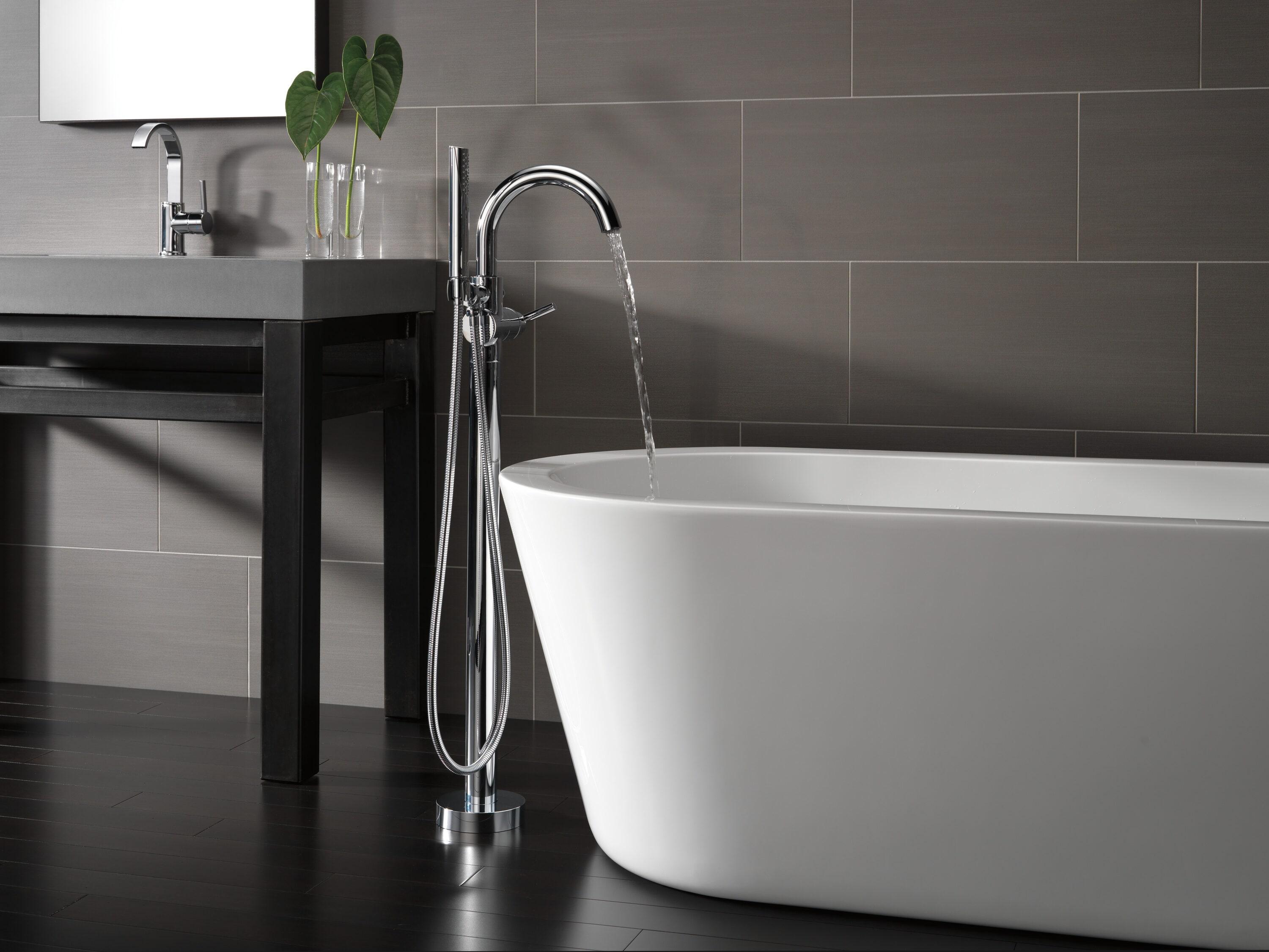 Trinsic Single Handle Floor Mounted Freestanding Tub Filler