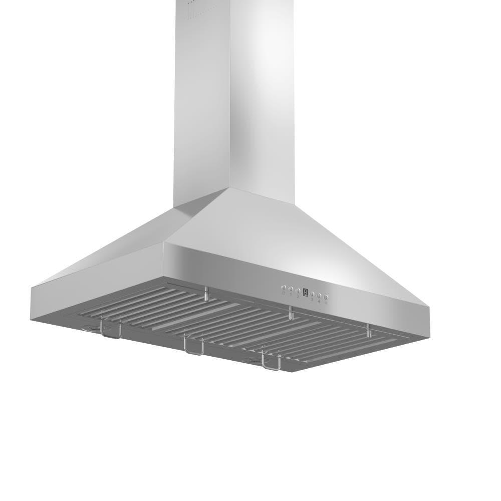 ZLINE ZLINE 36 in. Convertible Vent Convertible Vent Wall Mount Range Hood in Stainless Steel W/ Crown Molding (KL3CRN-36)