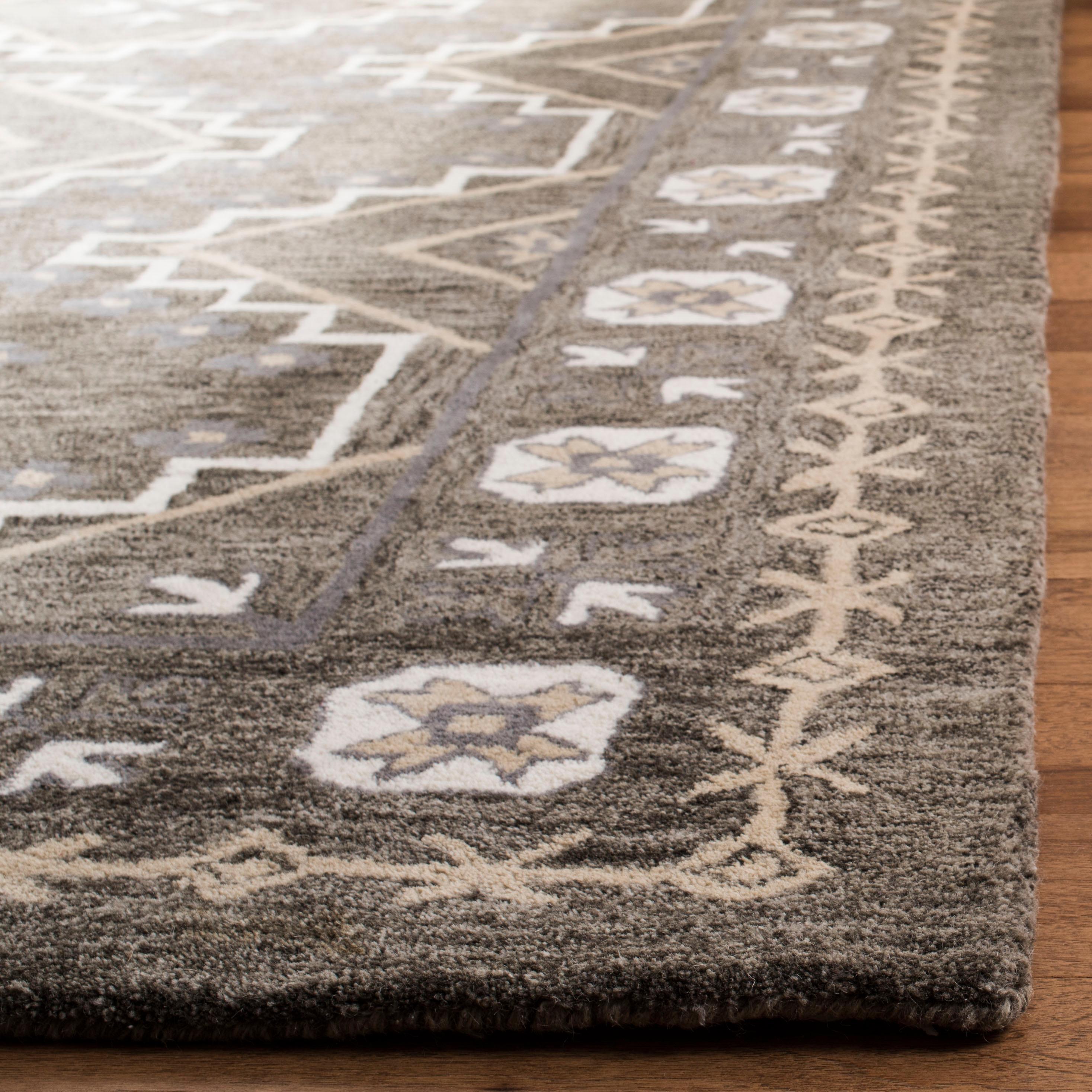 Bella BEL672 Hand Tufted Accent Rug - Brown/Taupe - 2'6"x4' - Safavieh.