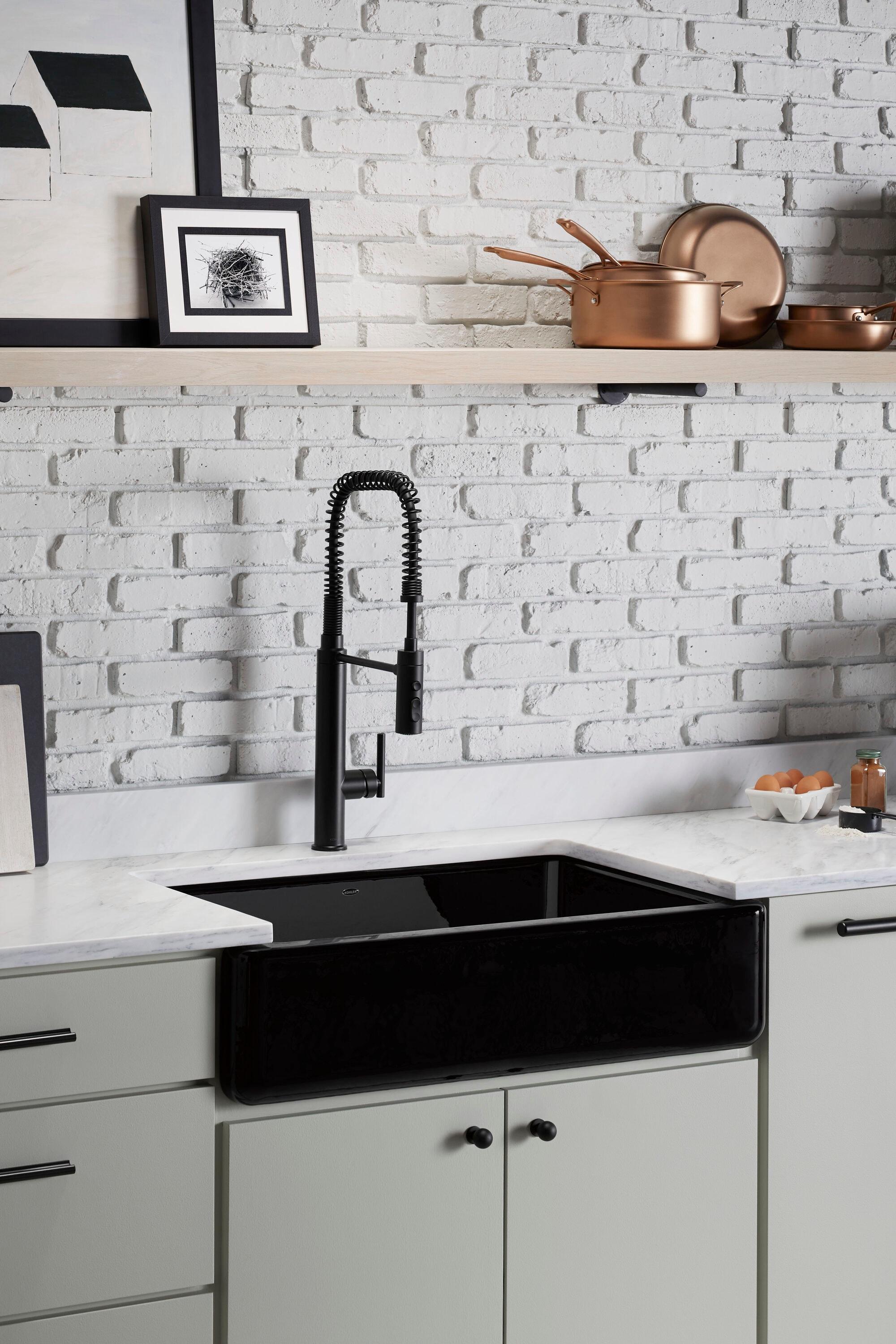 Whitehaven® Self-Trimming 36" L x 22" W Farmhouse Kitchen Sink
