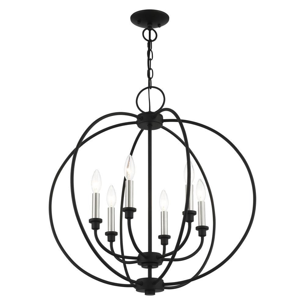 Livex Lighting Milania 6 - Light Chandelier in  Black