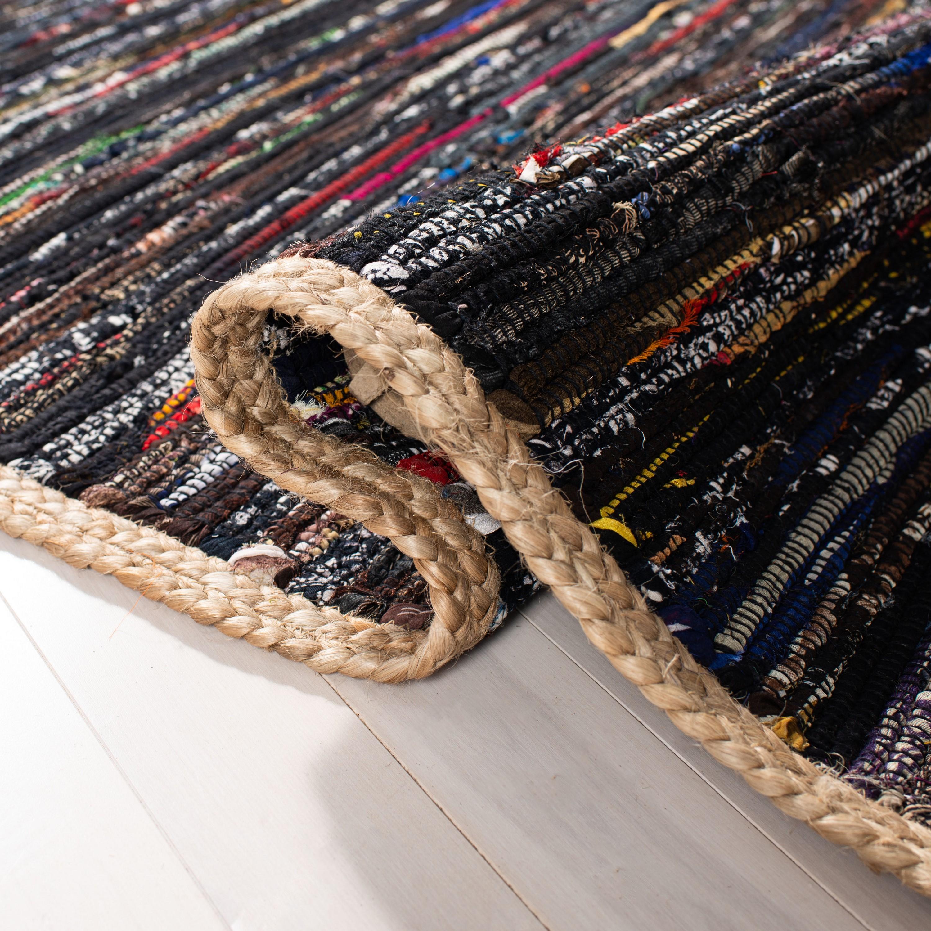 Montauk MTK960 Hand Woven Area Rug - Black/Natural - 5'x8' - Safavieh.
