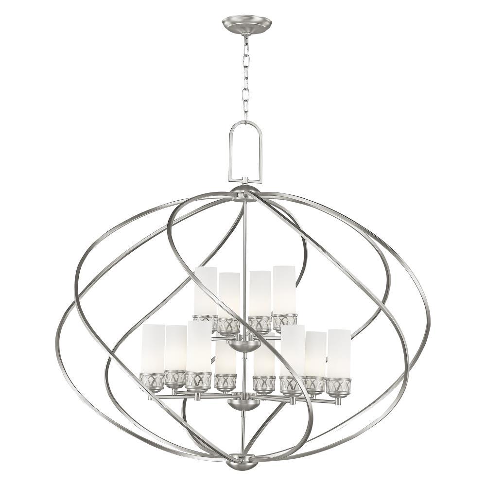 Livex Lighting Westfield Foyer Chandelier in Brushed Nickel