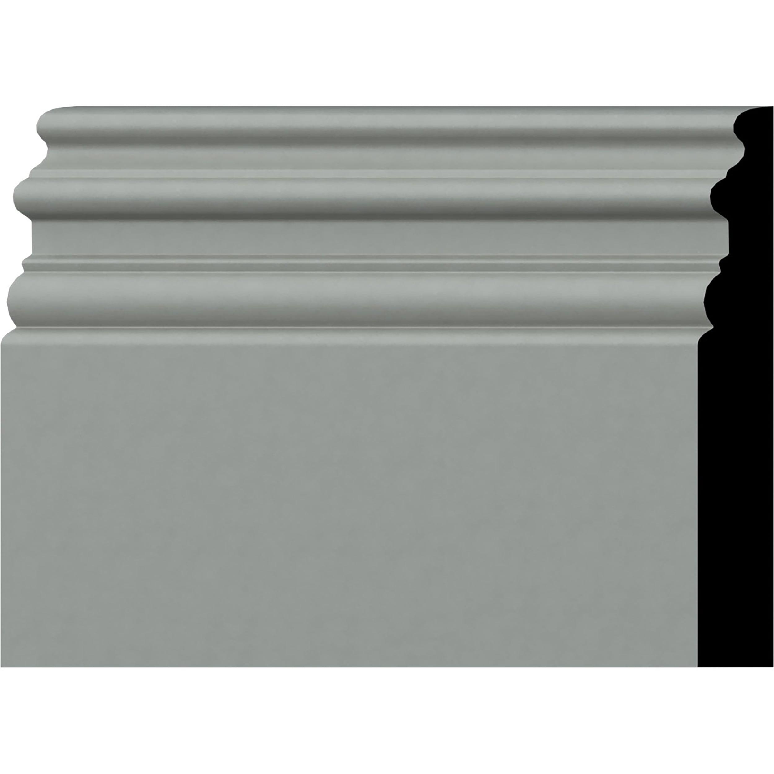 7 3/8"H x 1"P x 94 1/2"L Hillsborough Baseboard Moulding (8-Pack)
