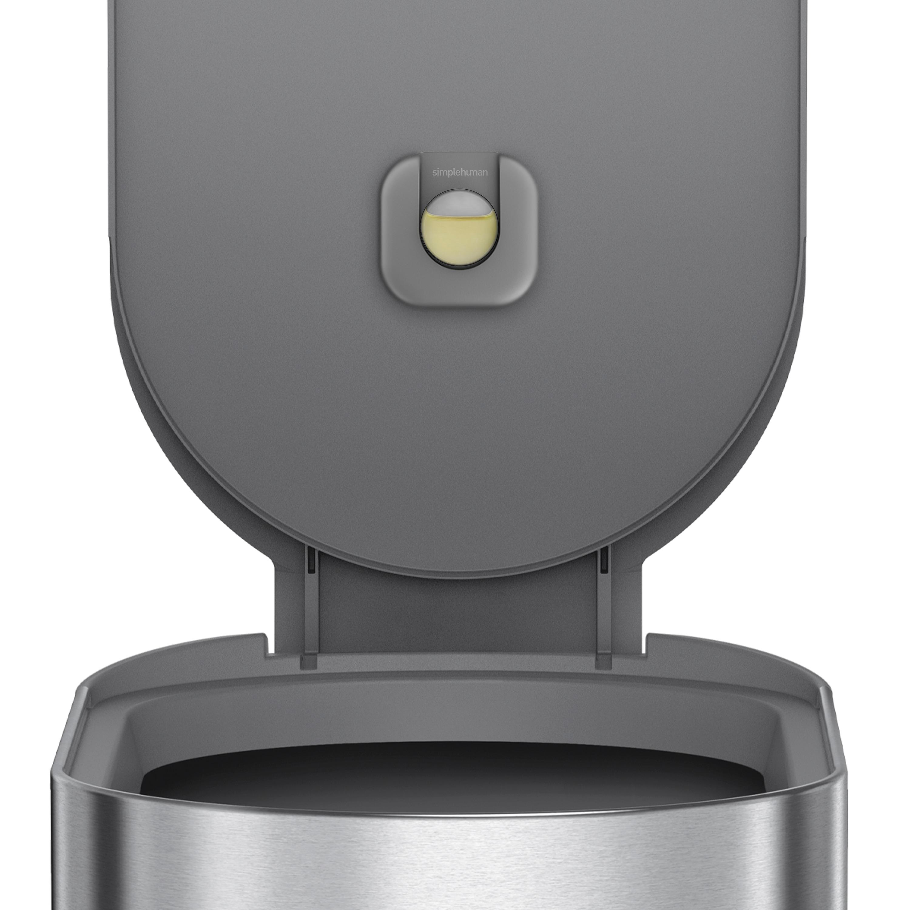 simplehuman 45 Liter / 12 Gallon Slim Hands-Free Kitchen Step Trash Can