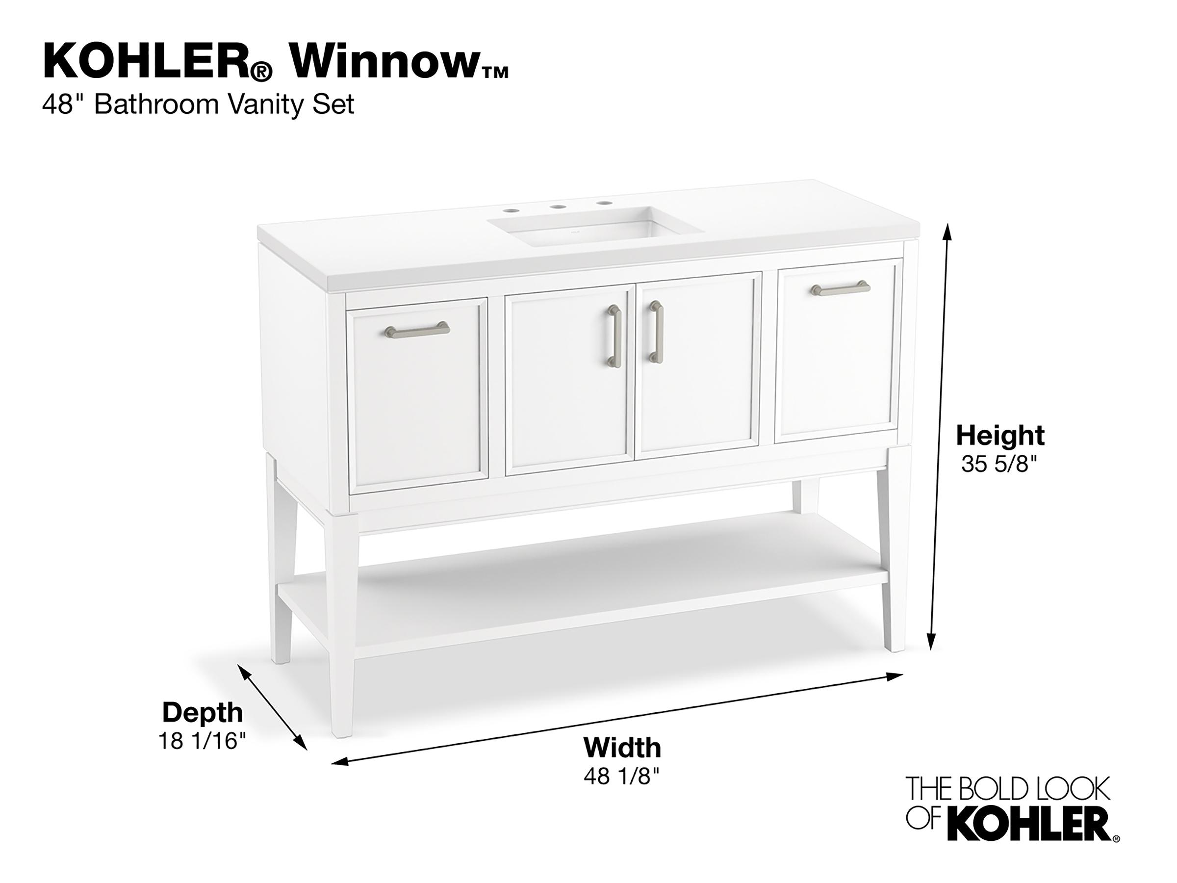 Winnow 48-In Bathroom Vanity Set