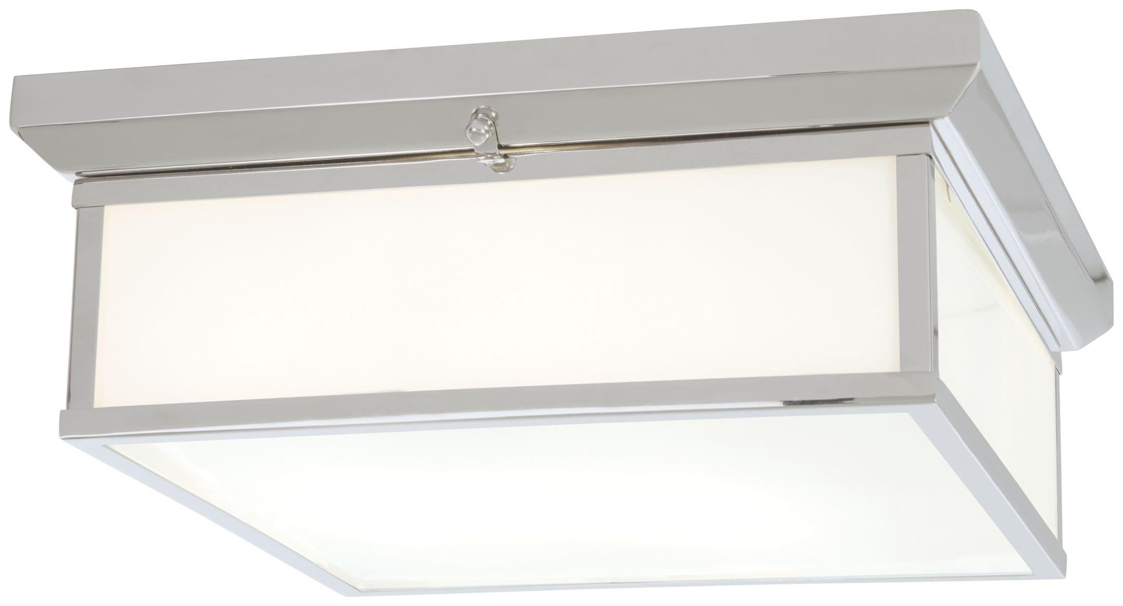 6918-77-L-Minka Lavery-30W 1 LED Square Flush Mount in Traditional Style - 6 inches tall by 16 inches wide-Chrome Finish