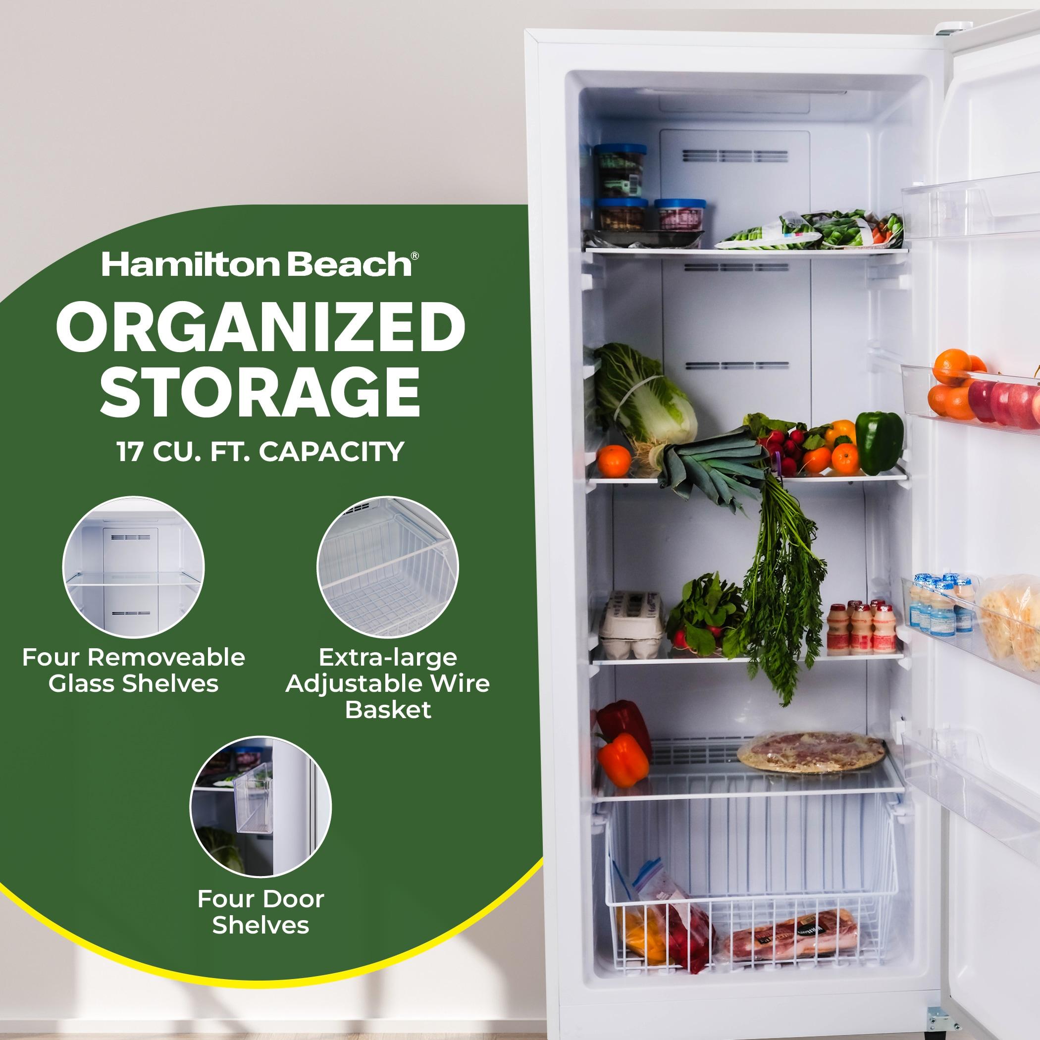 Hamilton Beach Hamilton Beach 17 Cu Ft Upright Convertible Refrigerator/Freezer HBFRF1798-WHITE