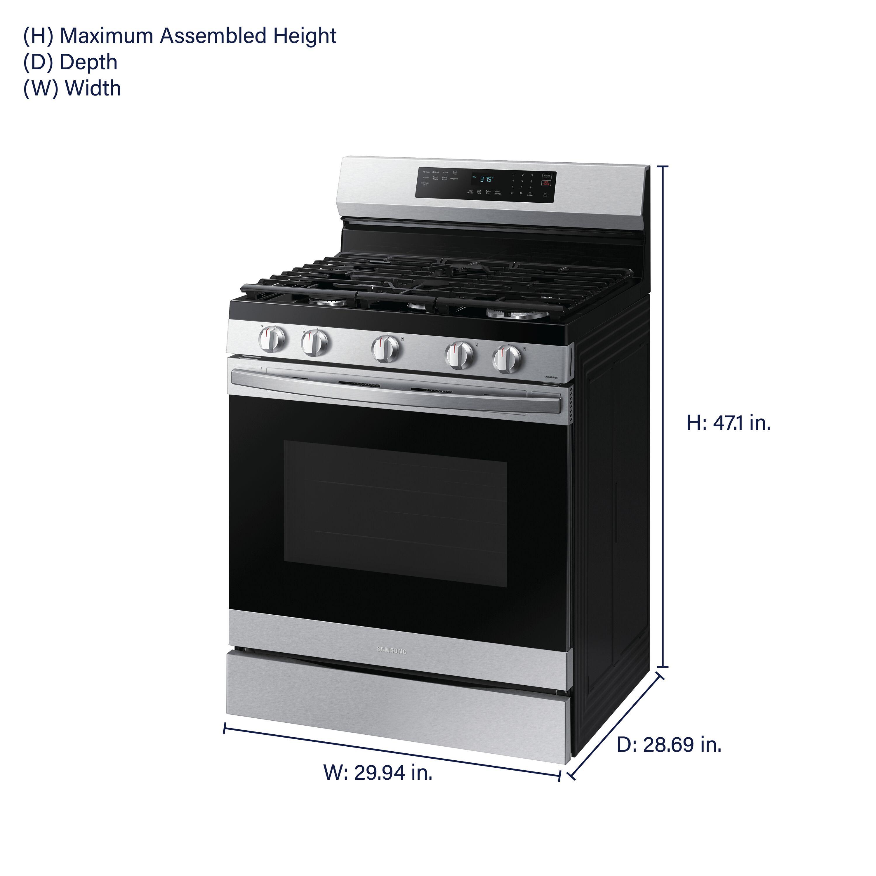 6.0 cu. ft. Smart Freestanding Gas Range with Integrated Griddle