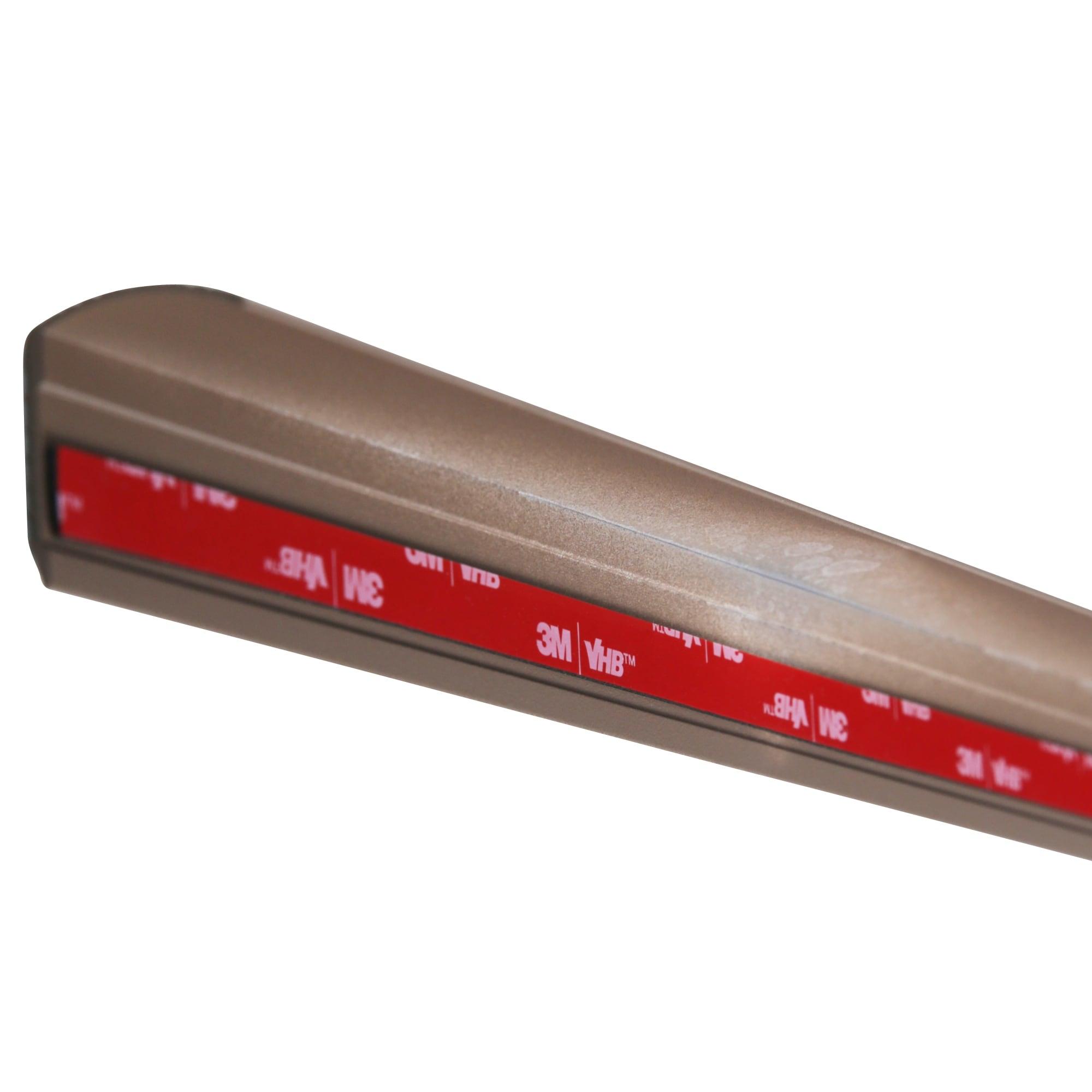 M-D Building Products Cinch Fluted Stair Edge Aluminum 1-1/8 in. H x 1-1/4 in. W x 36 in. D Bro