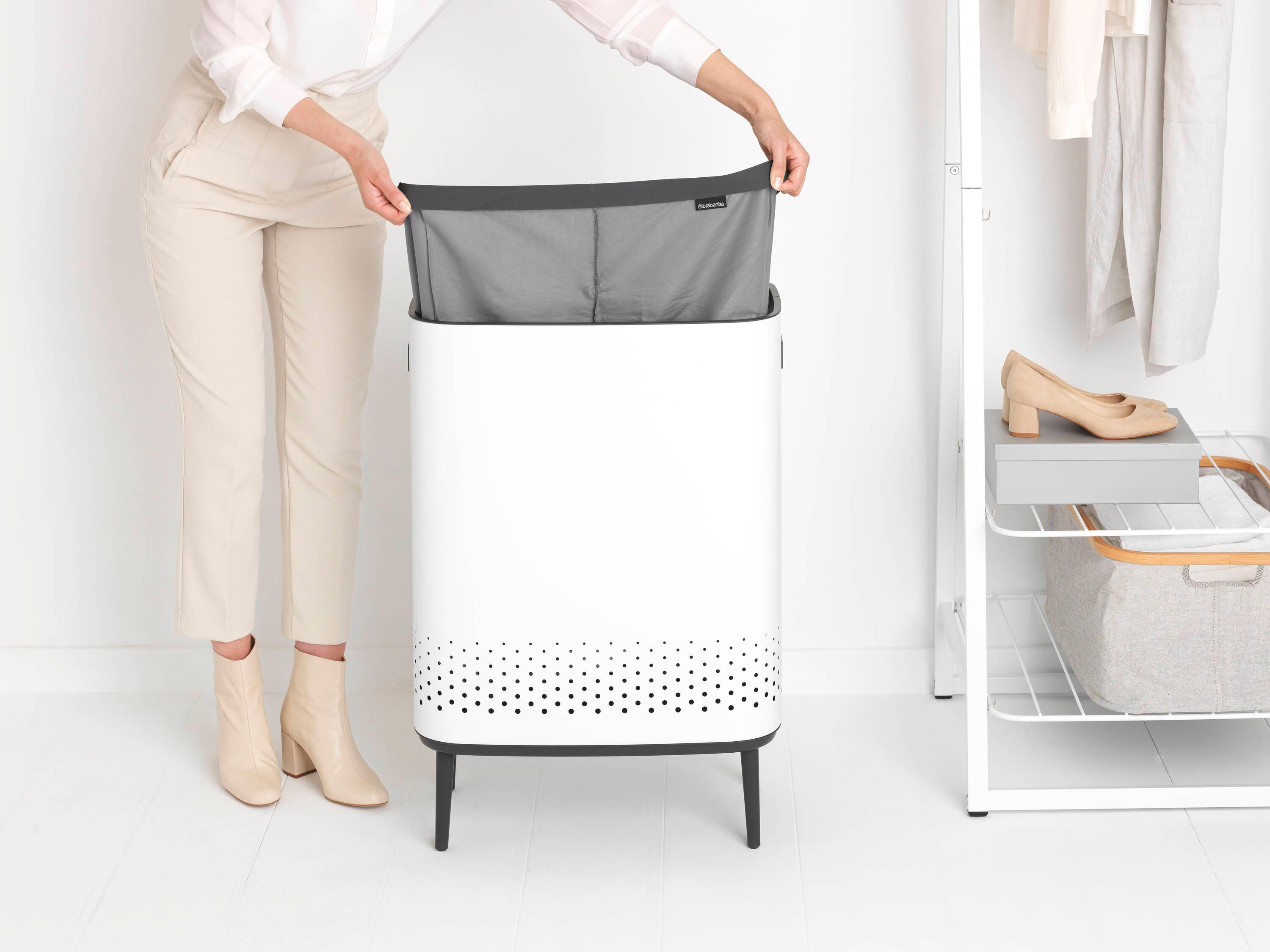 Brabantia Brabantia Bo Dual Compartment Laundry Hamper 2 x 11.9 Gallon (23.8 Gallon Capacity)