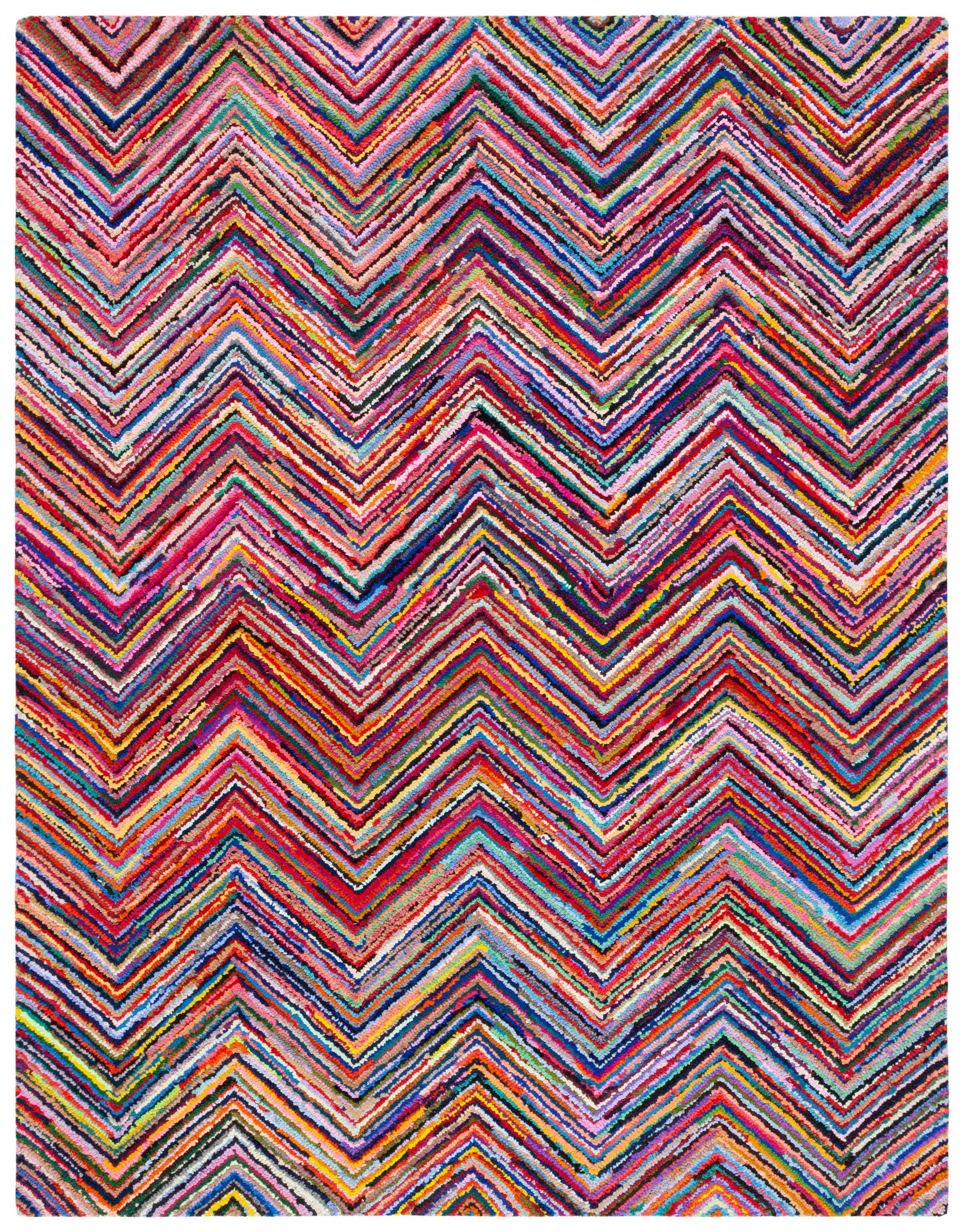 SAFAVIEH Nantucket NAN141A Handmade Pink / Multi Rug