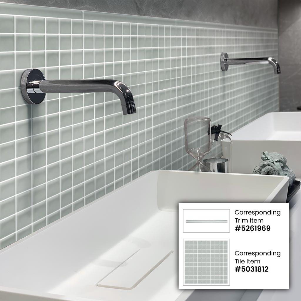 Apollo Tile 11.8" X 11.8" Matte Finished Glass Mosaic Tile