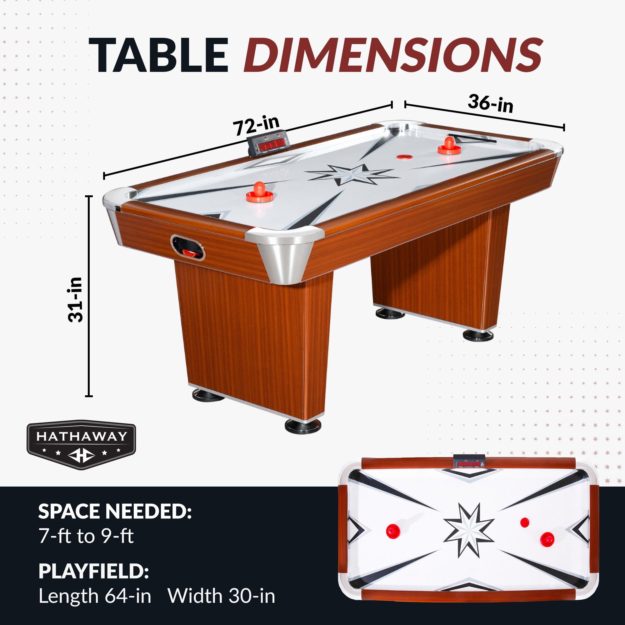 Midtown 72'' 2 - Player Air Hockey Table with Digital Scoreboard