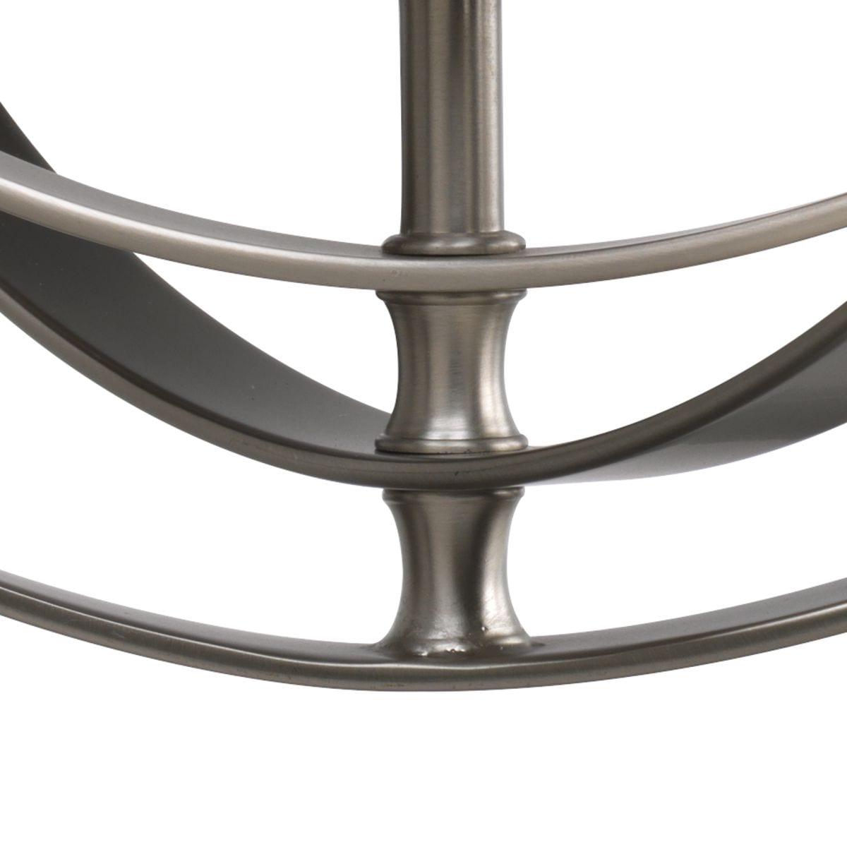 Progress Lighting Equinox 5-Light Chandelier Pendant, Steel, Burnished Silver, No Shade